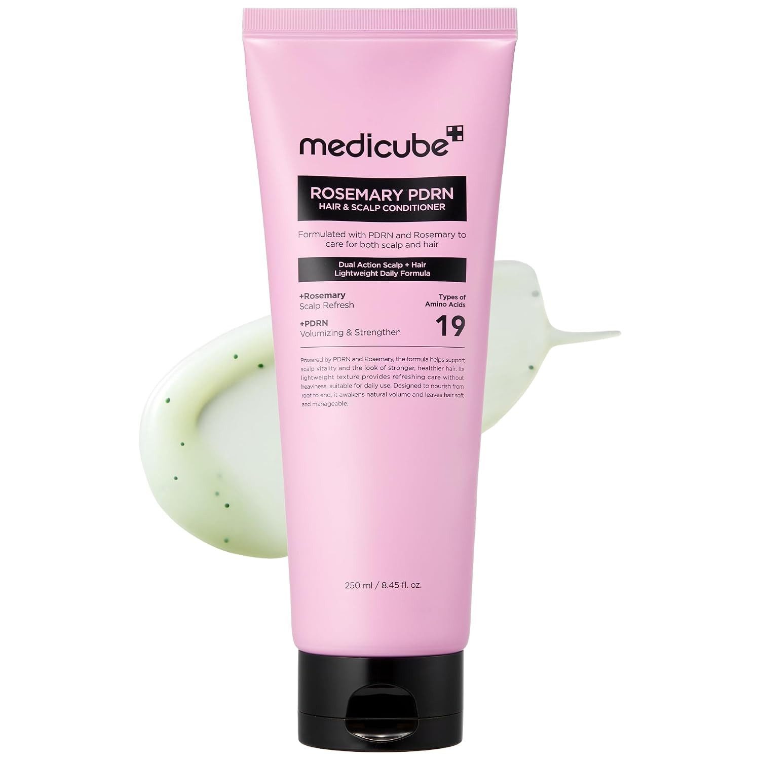 Medicube Haarmaske Rosemary PDRN Hair & Scalp Conditioner 250ml – pflegende Haarspülung, für alle Haartypen, auch für feines und geschwächtes Haar geeignet, mit PDRN, Rosmarin & 19-fachem Aminosäuren-Komplex