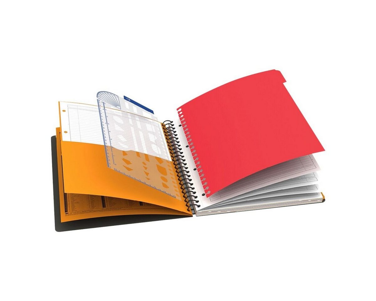 Thumbnail - OXFORD Collegeblock International Managerbook, A4 liniert, 80 Blatt, mit 5 Register und PP-Schablone