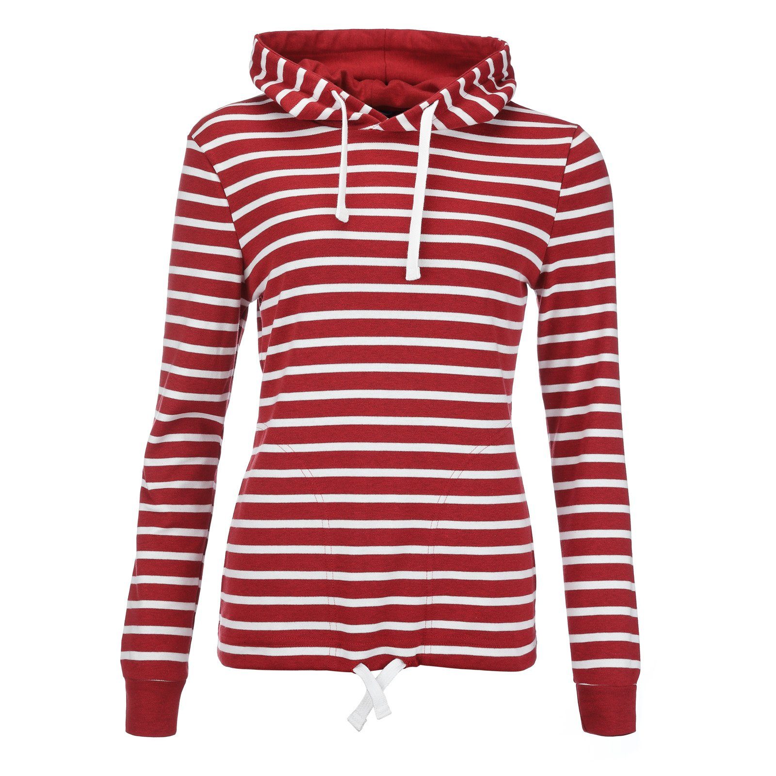 Damen Kapuzenpullover Gestreift - 100% Baumwolle Hoodie