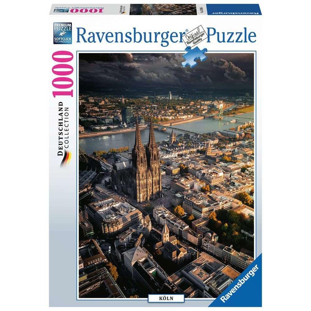 Ravensburger Puzzle 1000 Teile Kölner Dom, Puzzleteile, Deutschland Städte ab 14 Jahren