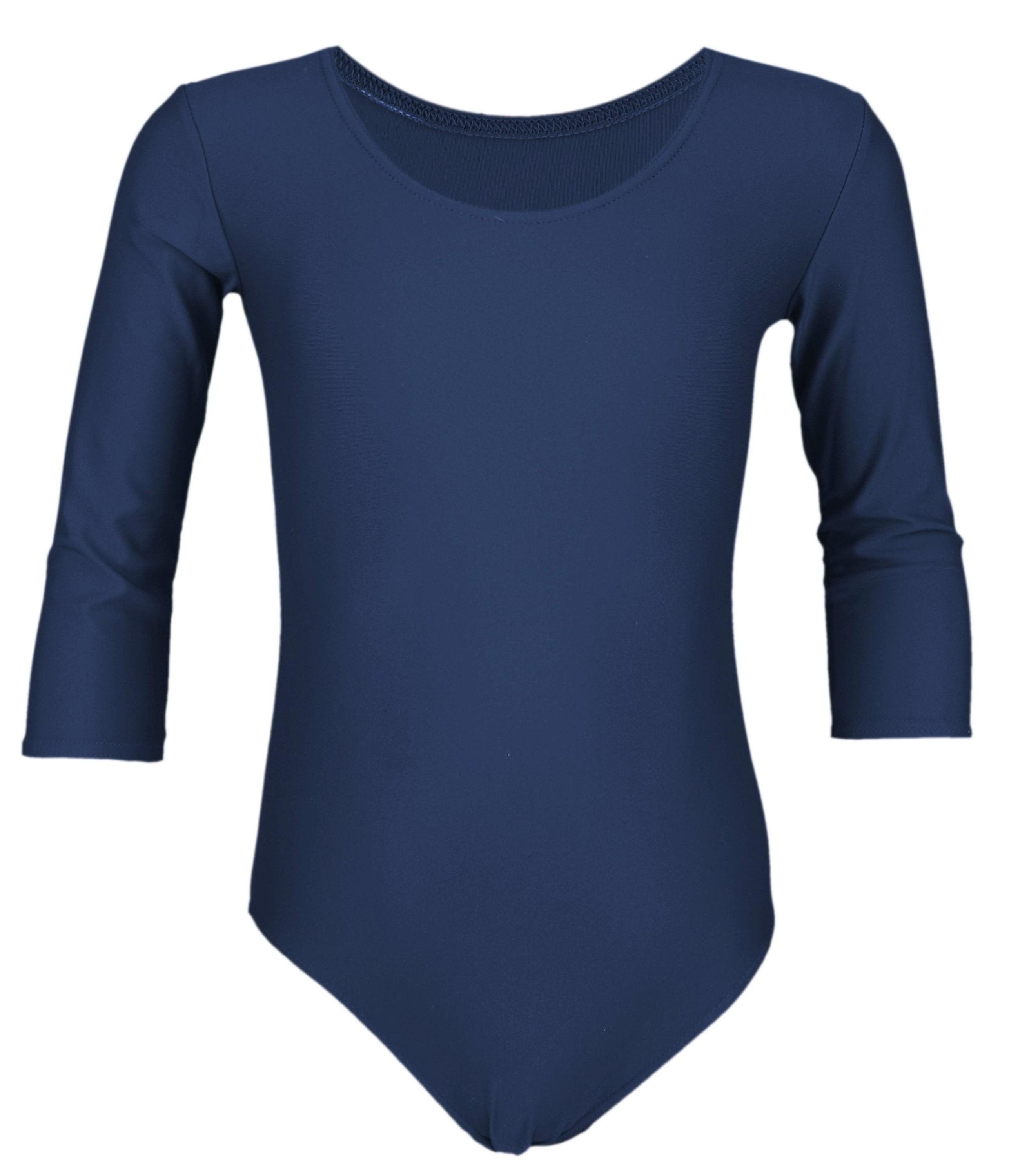 Aquarti Turnanzug Aquarti Mädchen Body 3/4 Arm Ballett Trikot