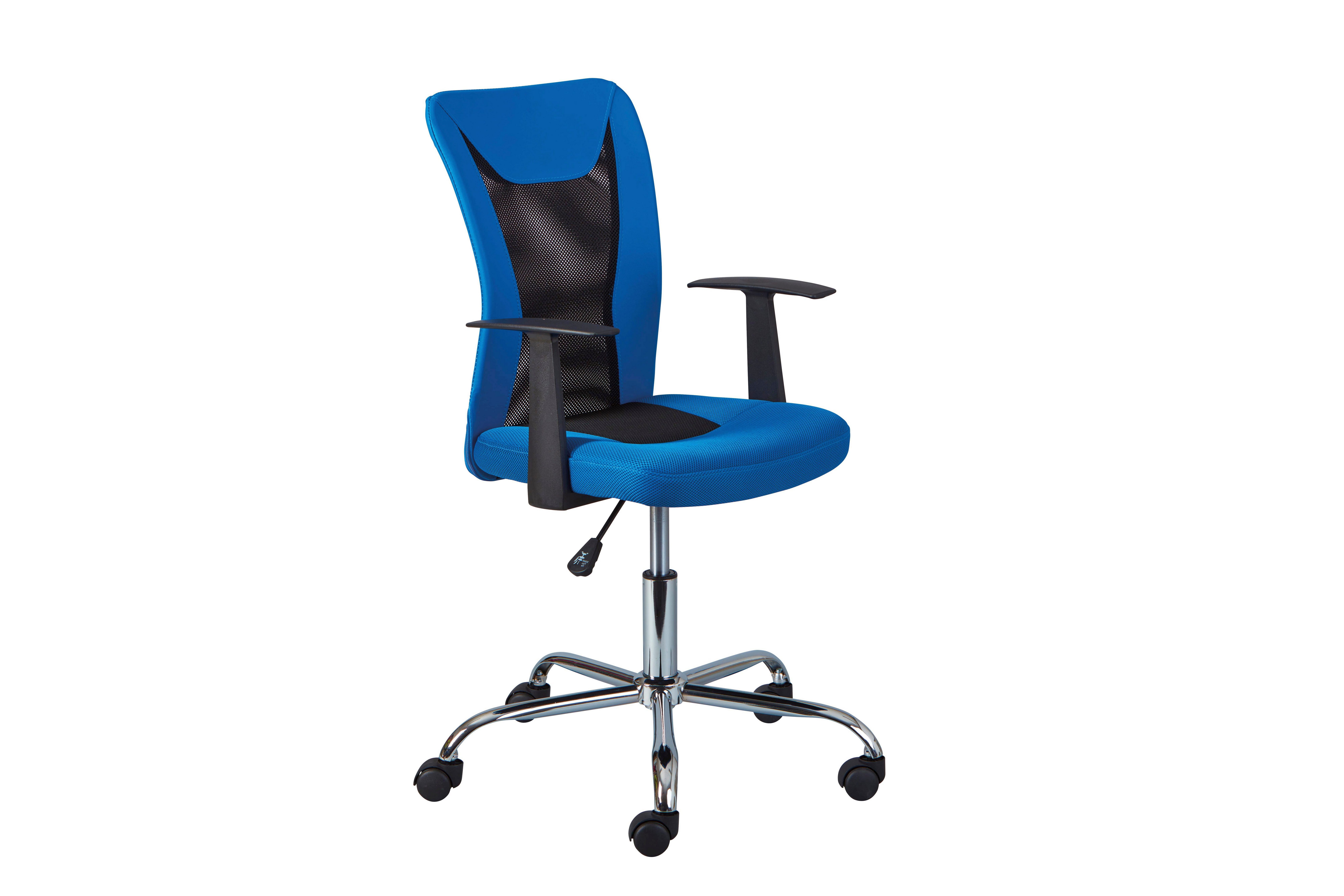ebuy24 Drehstuhl Dons Bürostuhl blau und schwarz. (1 St)