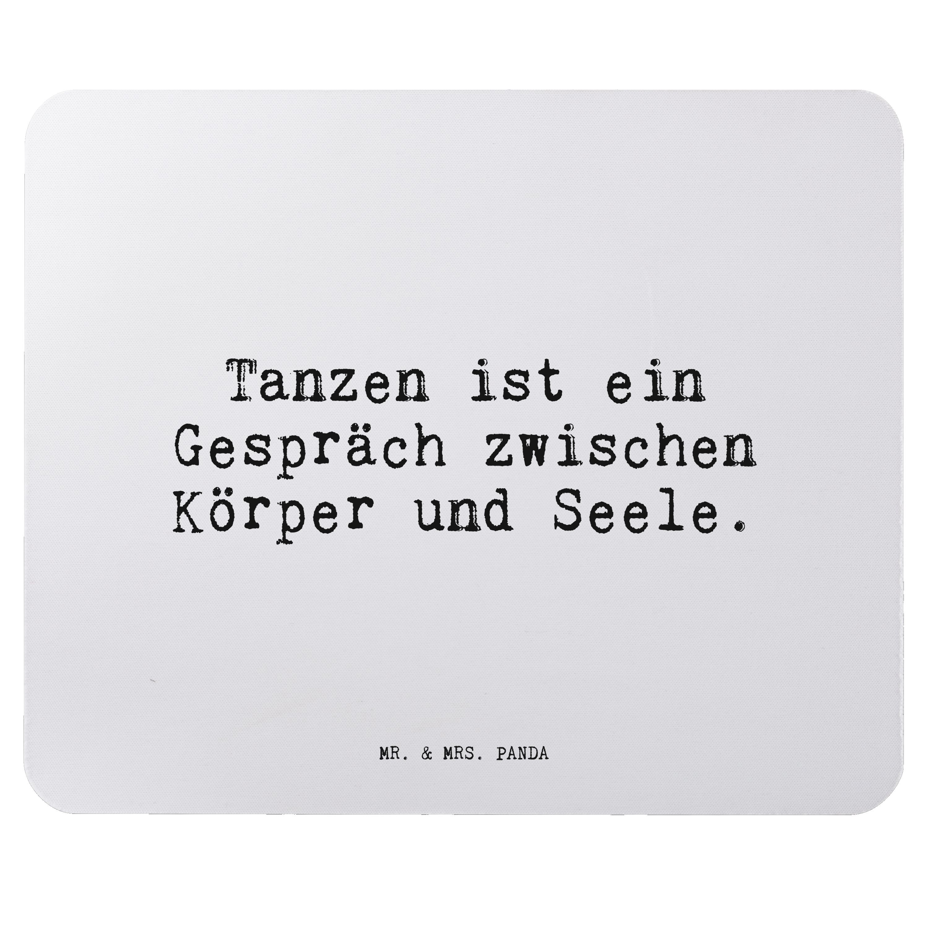 Mr. & Mrs. Panda Mauspad »Tanzen ist ein Gespräch... Aquarellblau
