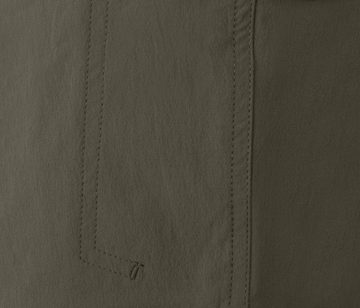 Bergson Zip-off-Hose BAKER Zipp-Off (slim) Herren Wanderhose, vielseitig, pflegeleicht, Normalgrößen, grau/grün