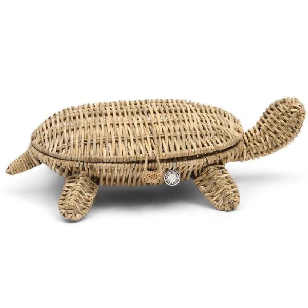 Rivièra Maison Servierschale Korb Schildkröte Turtle Basket Decoration Rustic Rattan