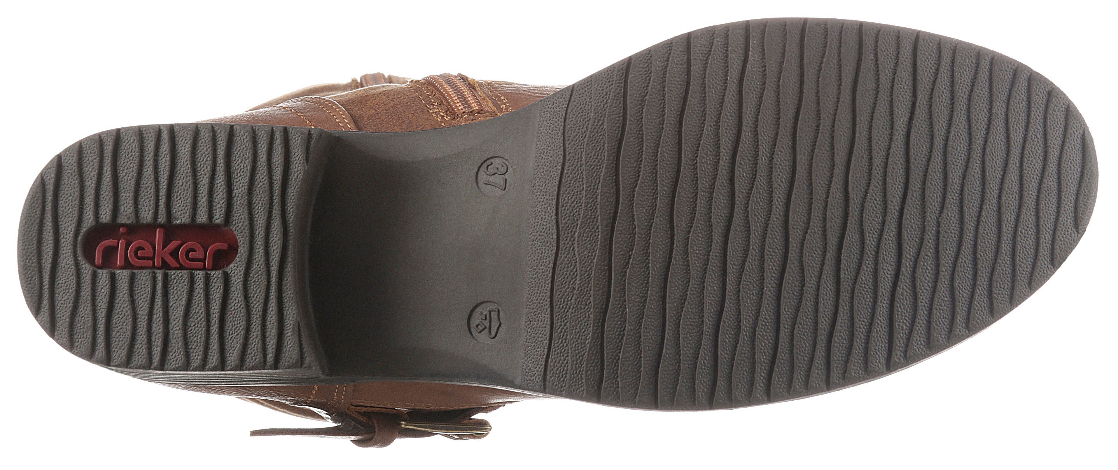 Rieker Stiefel, Boots, Winterboots, Blockabsatz mit gerafftem slouchy-Schaft
