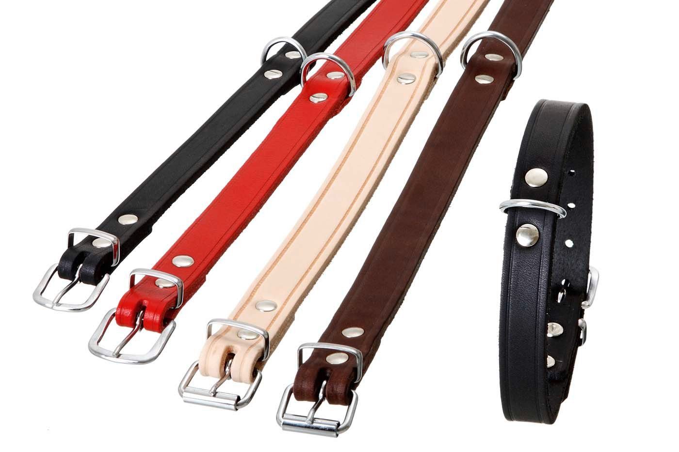 Karlie Hunde-Halsband RONDO Halsband genietet - Natur 25mm 70cm