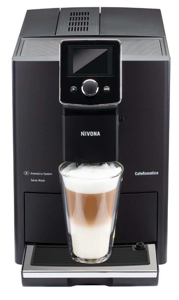 Nivona Kaffeevollautomat NICR 820, 2-Tassen-Funktion für Espresso/Kaffee, One-Touch-SPUMATORE