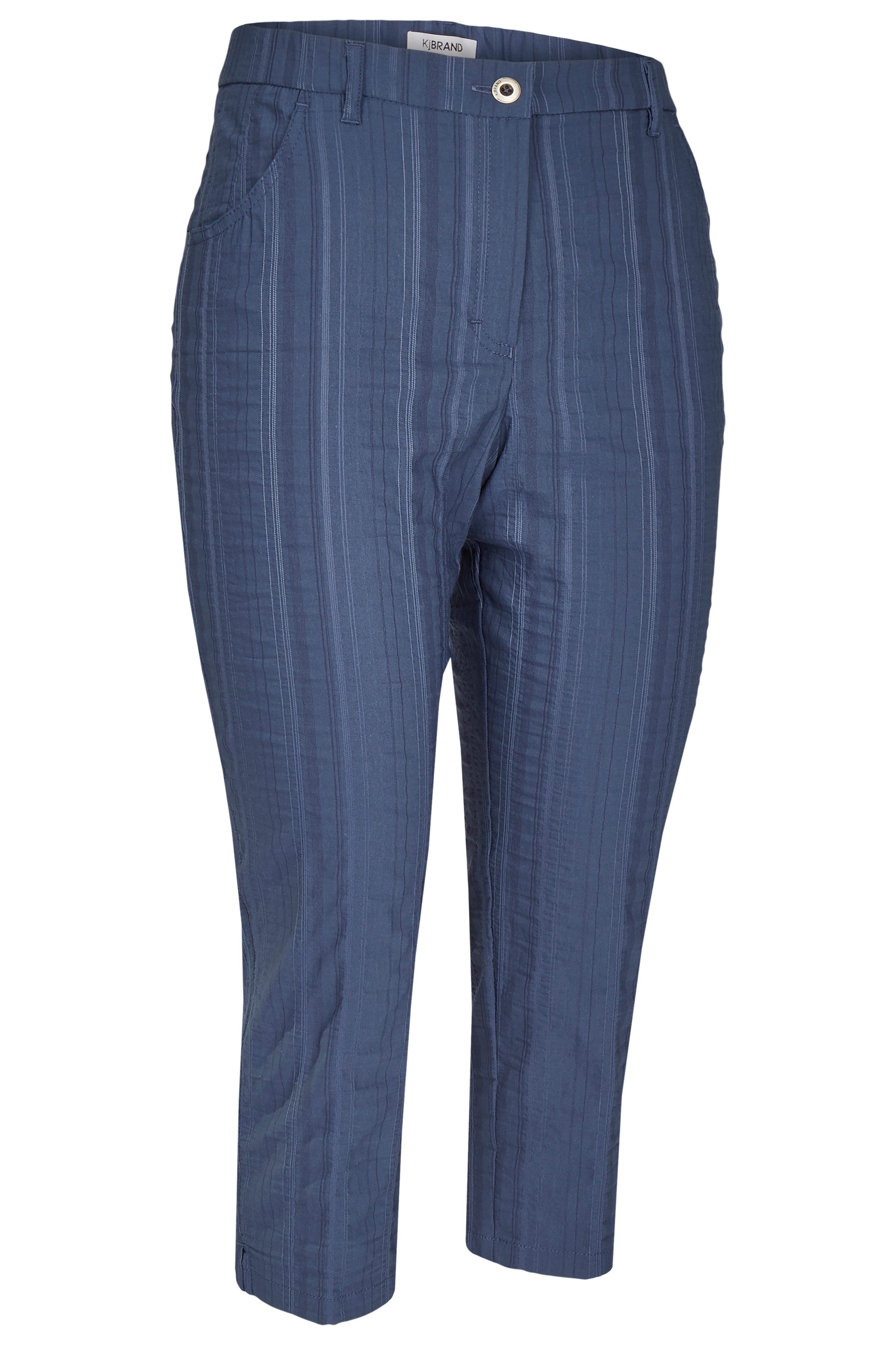 mittelblau gestreift