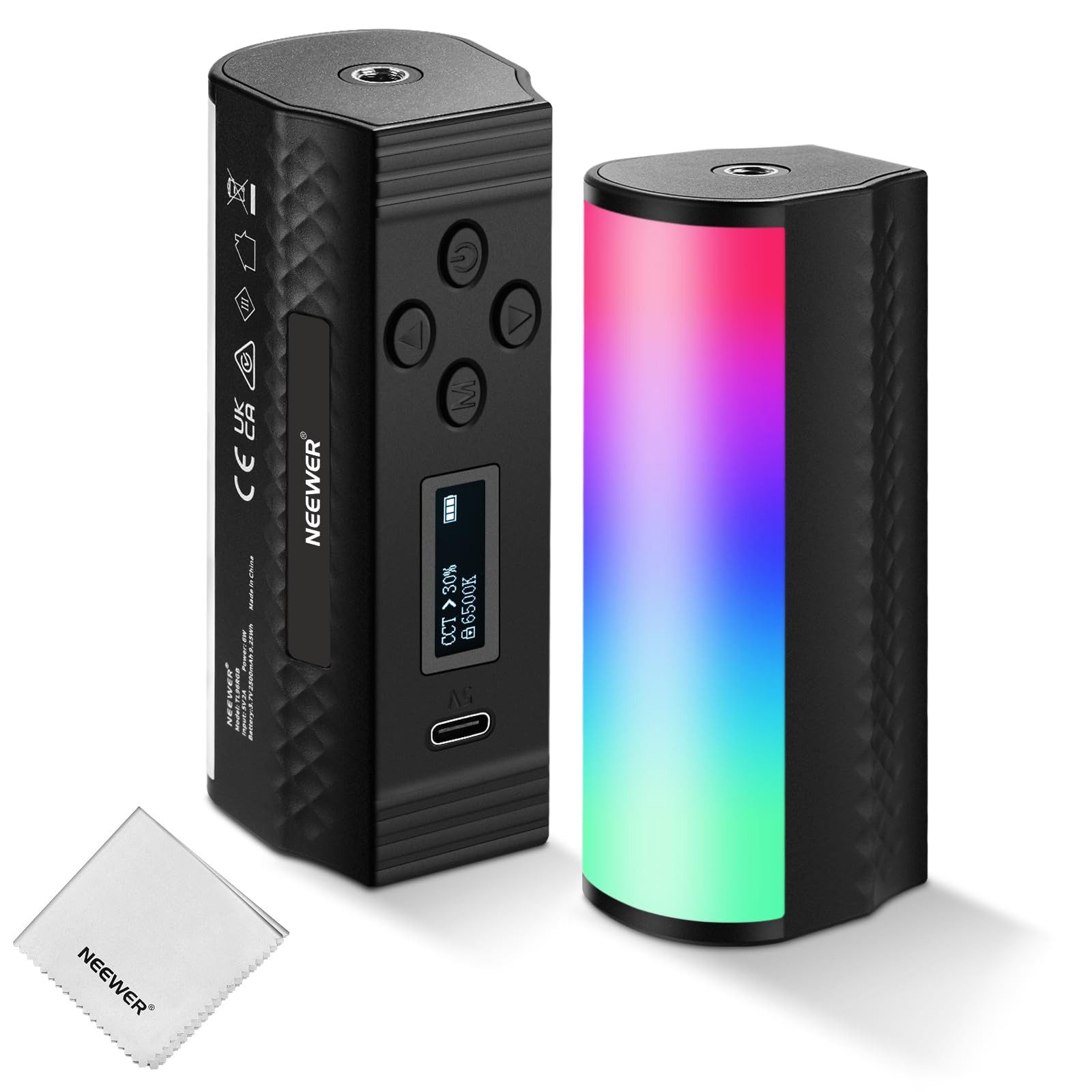 Neewer Videoleuchte TL96RGB LED Lichtstab, RGB, dimmbar, für Video/Streaming, mit wiederaufadbarerBatterie