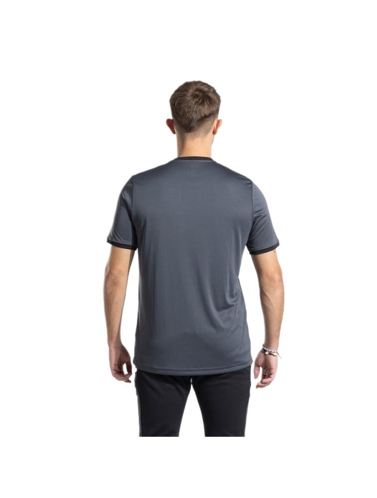Joma T-Shirt Combi Premium (100% Polyester, atmungsaktiv) anthrazitgrau/schwarz