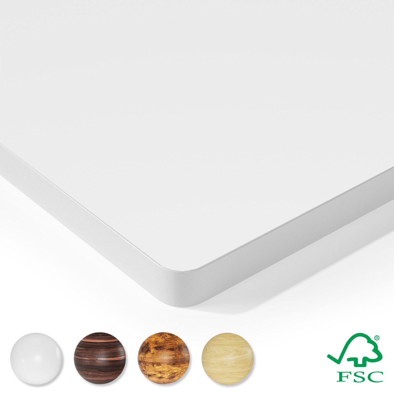 HOMALL Tischplatte 25mm verstärkte einteilige Vollplatte Umweltfreundlich und langlebig