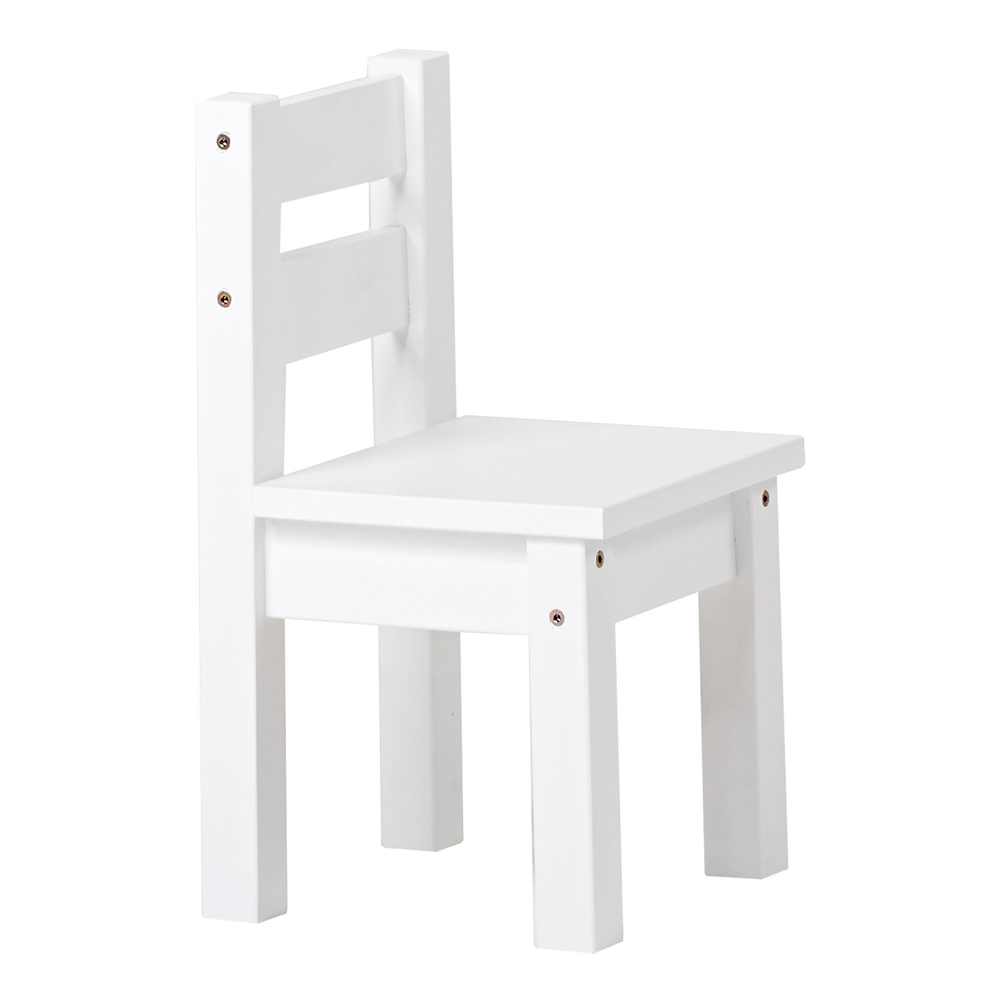 Hoppekids Stuhl MADS Kinderstuhl aus massivem Kiefernholz und MDF-Holz Weiß