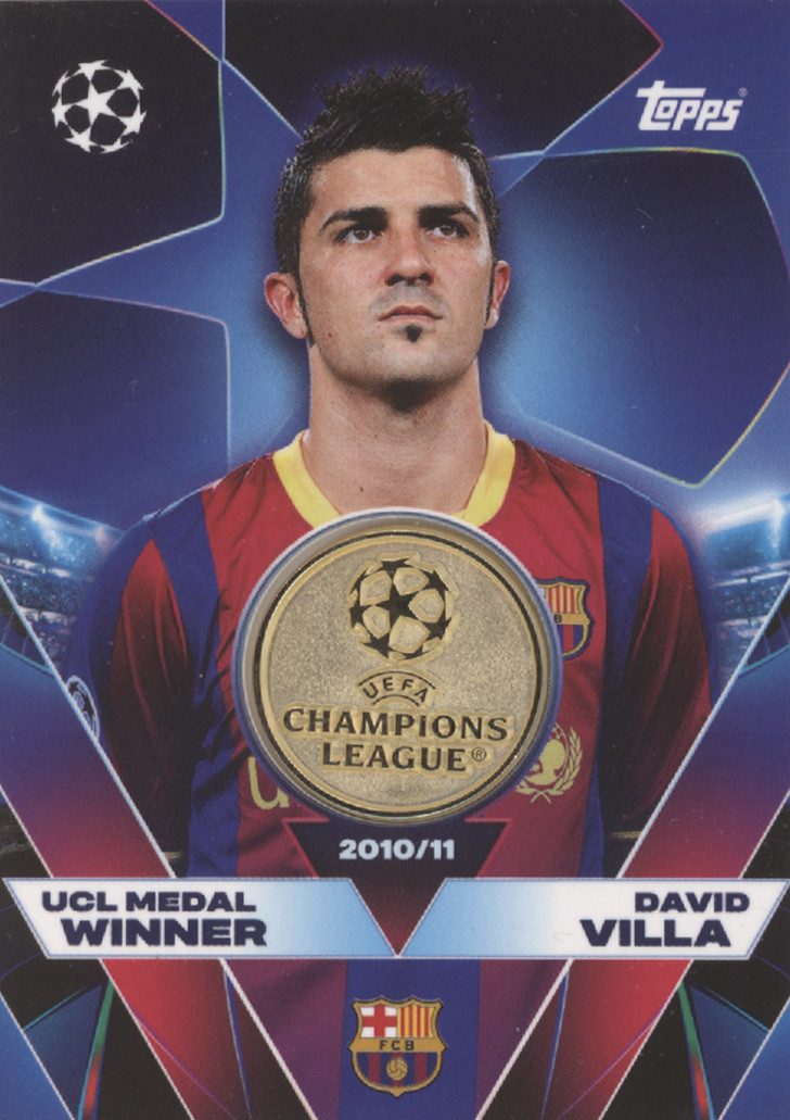 Topps Sammelkarte UCLW-DV - David Villa - UCL Medal Winner Relic - 2025/2026