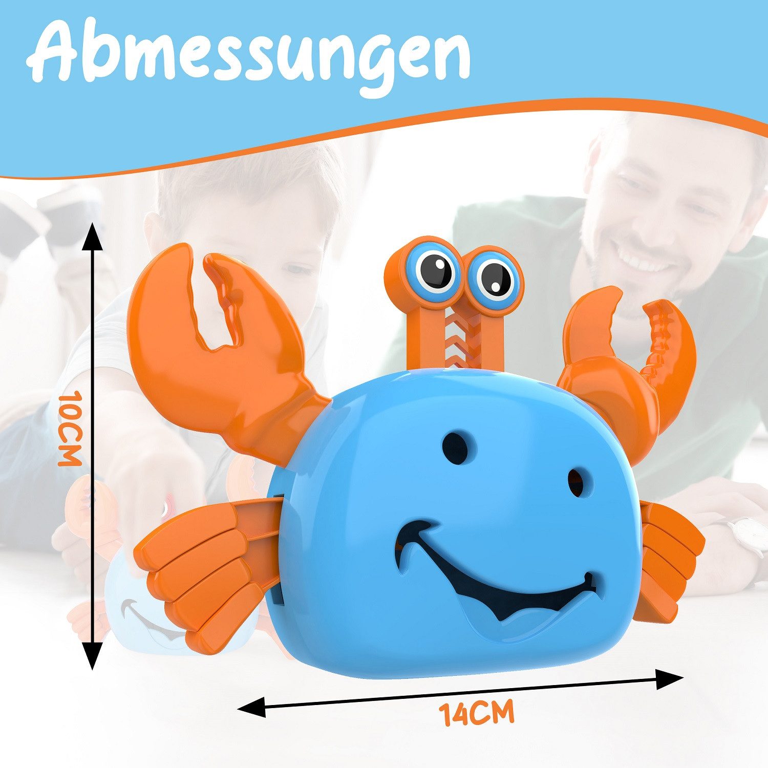 noDNA We love robotics Robotertier Krabben Roboter, ab 6 Jahren, DIY Roboter Spielzeug, Roboter Bausatz für Kinder ab 6 Jahren