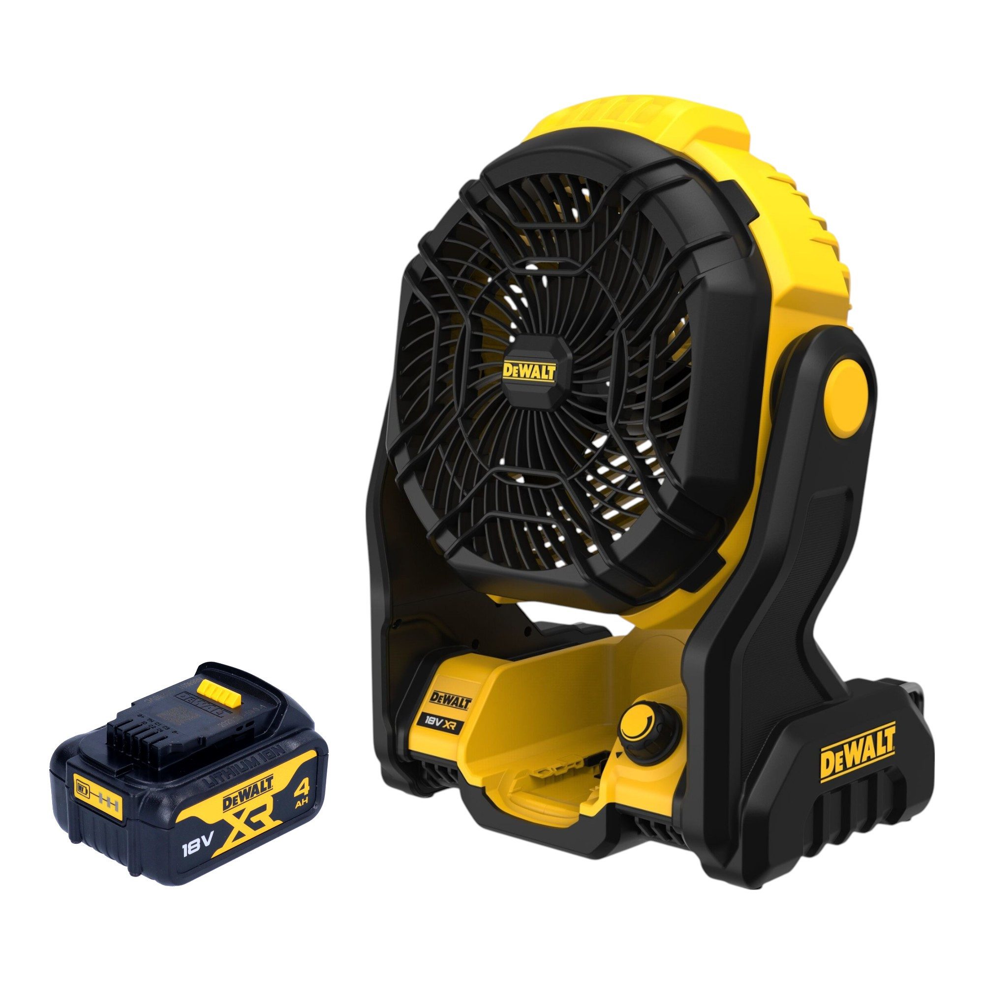 DeWalt Akku-Standventilator DCE 512 N Akku Ventilator 18 V + 1x Akku 4,0 Ah - ohne Ladegerät