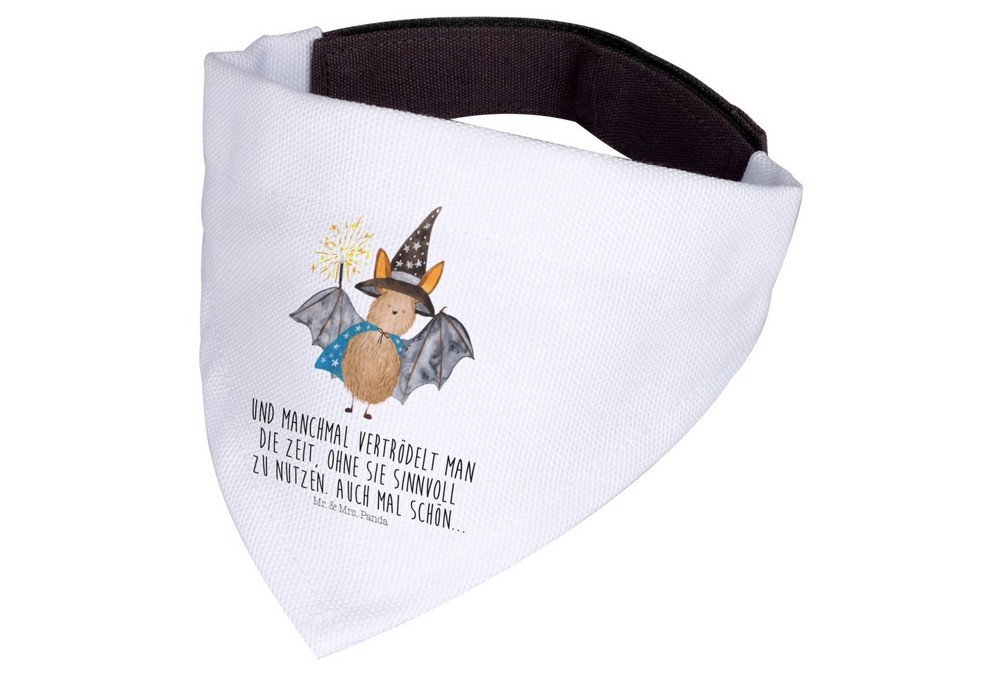 Thumbnail - Mr. & Mrs. Panda Hundefliege Fledermaus Zauberer - Weiß - Geschenk, mittelgroße Hunde, Fledermäuse, Polyester, Elegantes...
