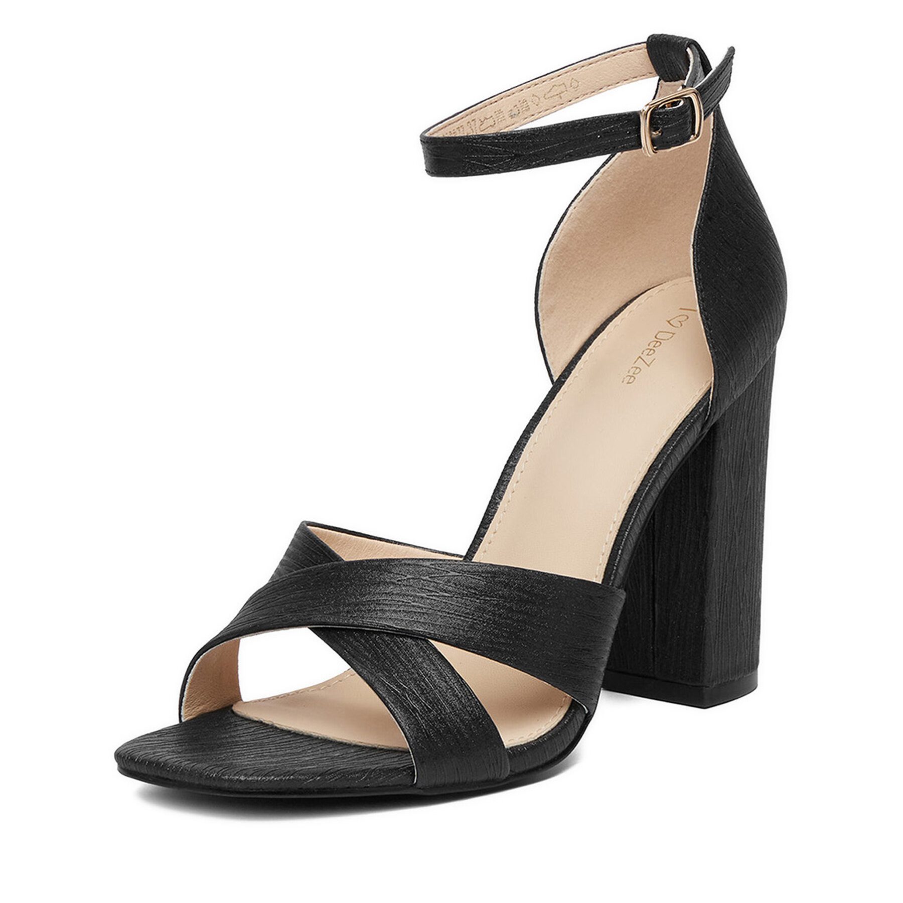 DeeZee Deezee Damensandalen Schwarz DeeZee-CEO-998877 Schwarz Sandale – Bild 5 von 5