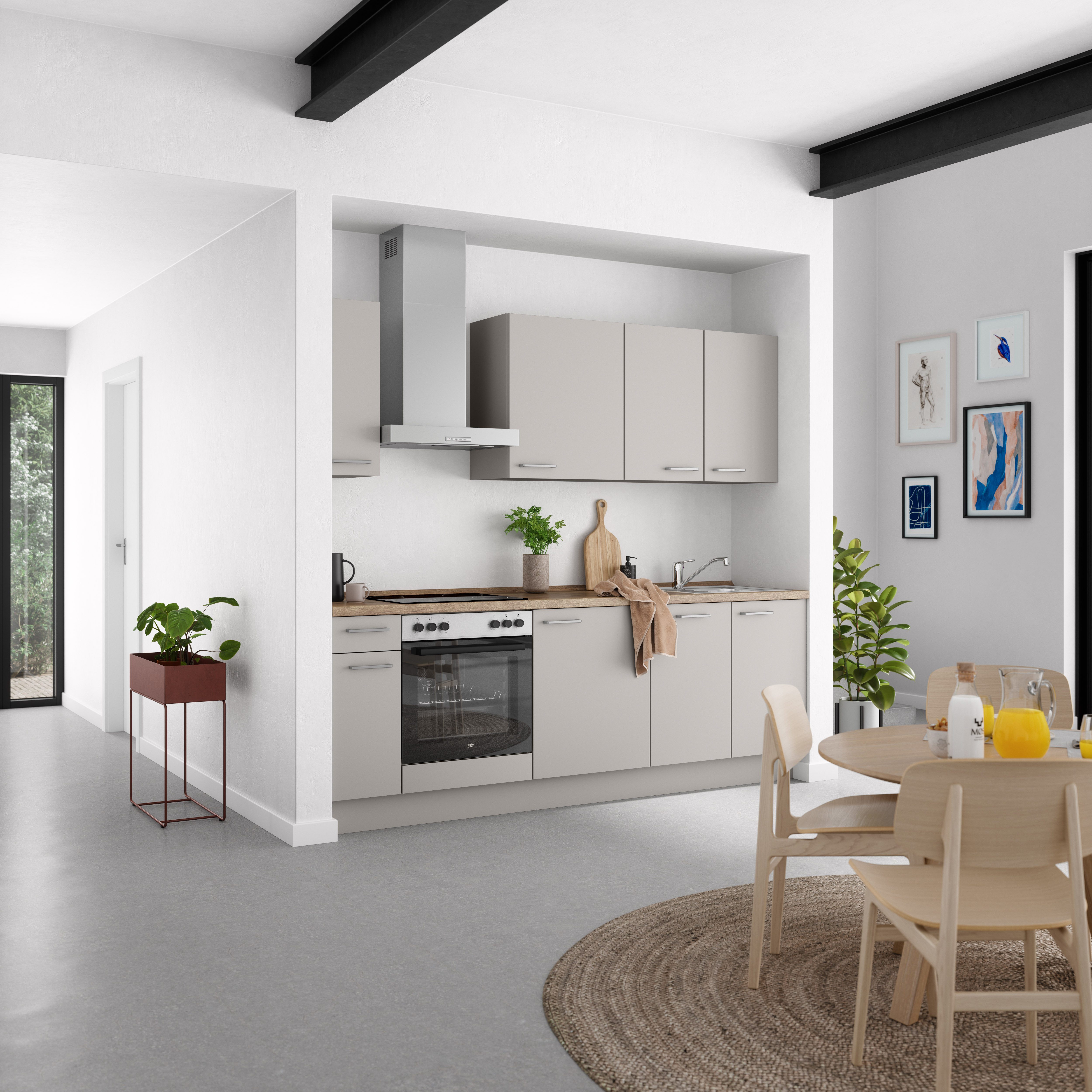 nobilia Küchenzeile ""Touch I"" vormontiert, Ausrichtung wählbar, Breite 24 günstig online kaufen