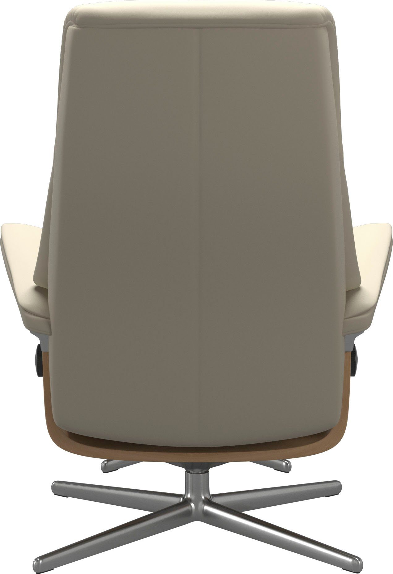 Stressless® Fußhocker View, mit Cross Base, Größe S, M & L, Holzakzent Eiche