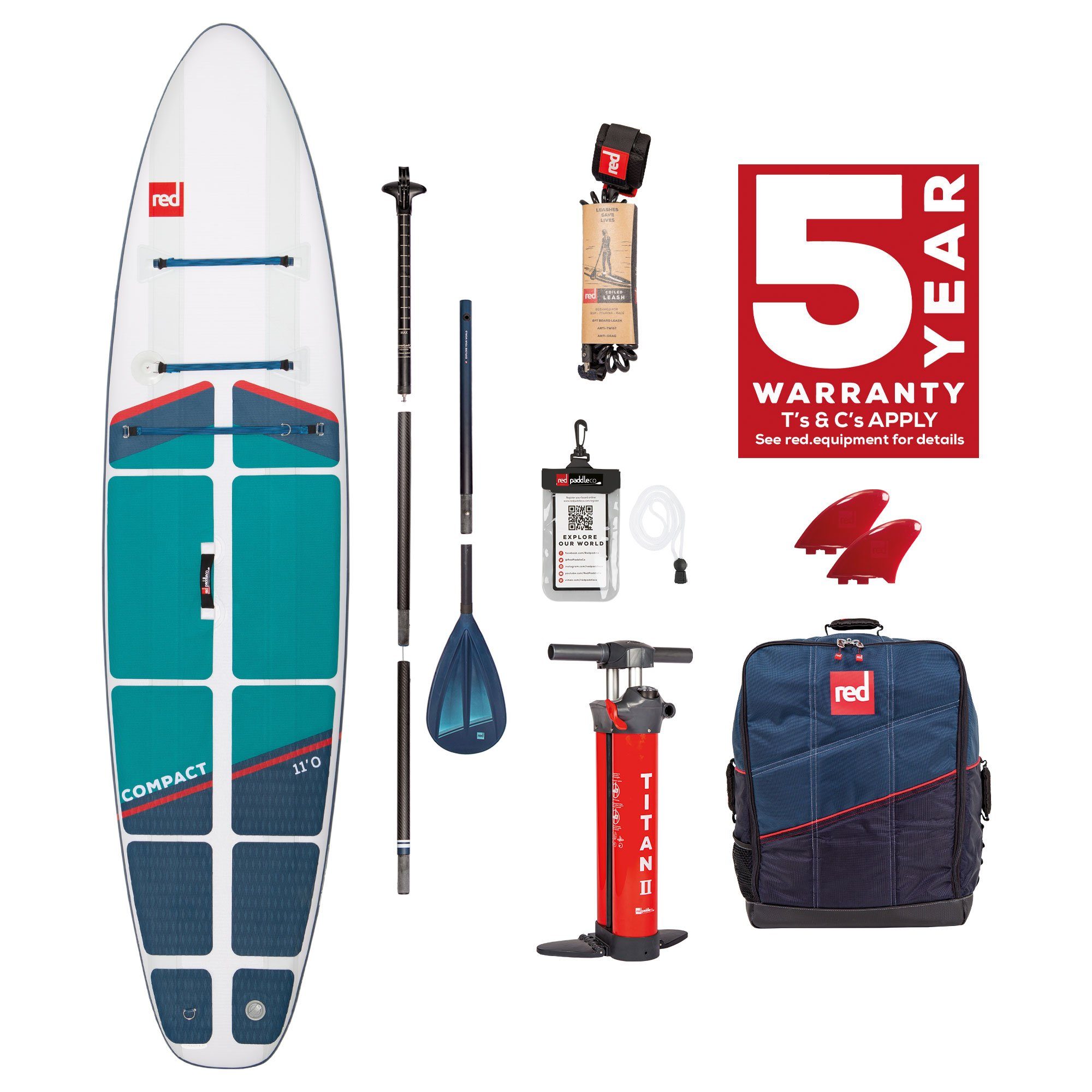 Red Paddle SUP-Board Red x COMPACT 4,7\