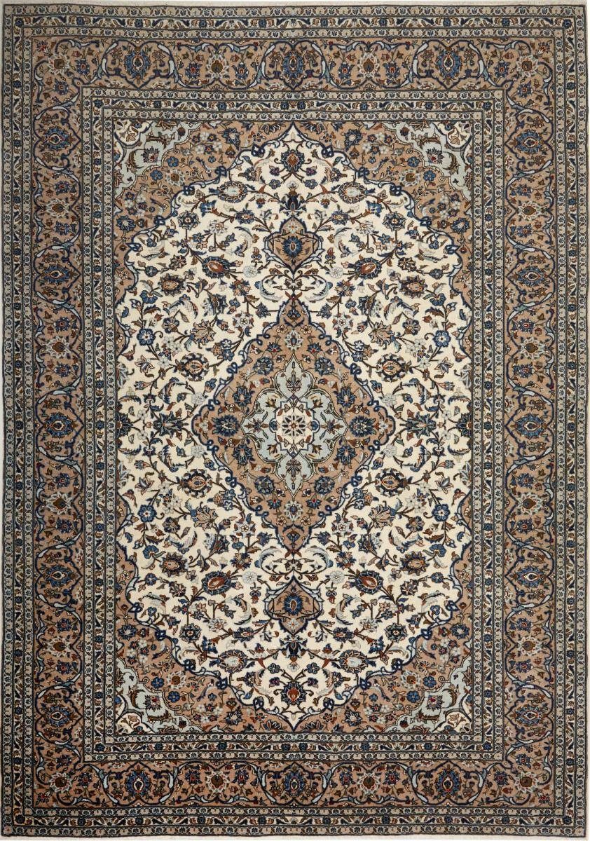 Orientteppich Keshan 247x354 Handgeknüpfter Orientteppich / Perserteppich, Nain Trading, rechteckig, Höhe: 12 mm
