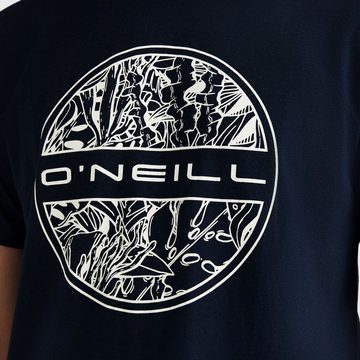 O'Neill T-Shirt Seareef mit kreisförmigem Meeresflora-Print und Logo