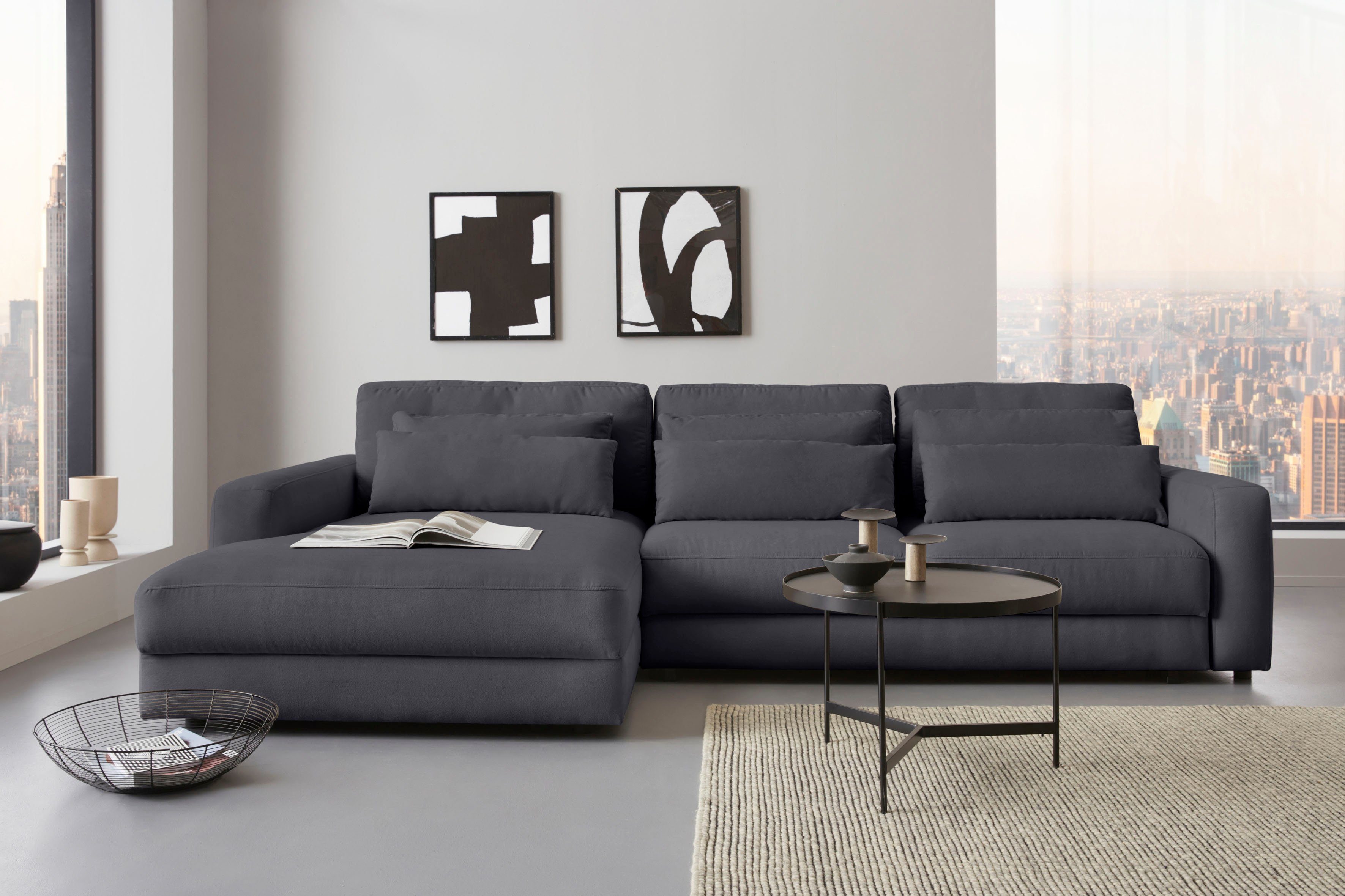 PLACES OF STYLE Ecksofa "Bloomfield, bequem und elegant, OTTOs Choice, Brei günstig online kaufen