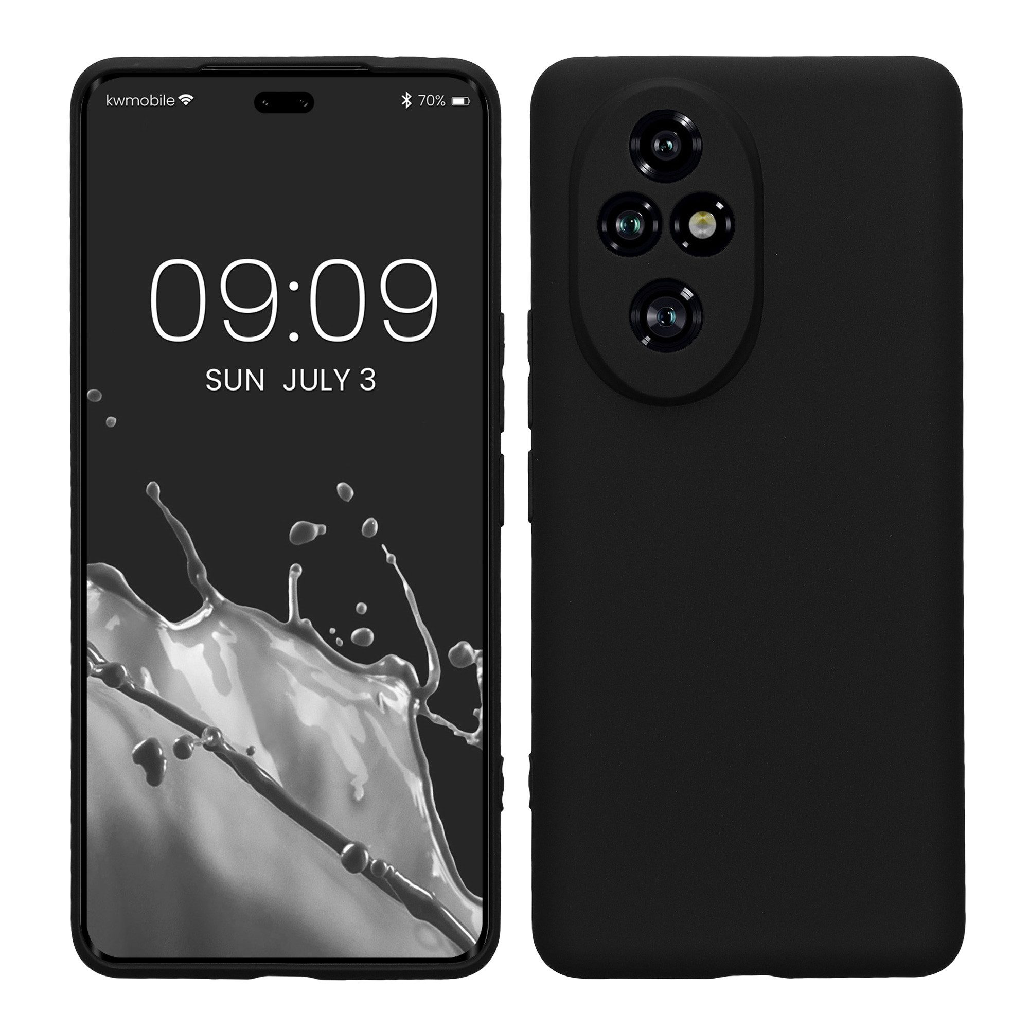 kwmobile Handyhülle Handyhülle für HONOR 200 Pro Hülle, Weiches Handy Silikon Case - Schutzhülle Cover
