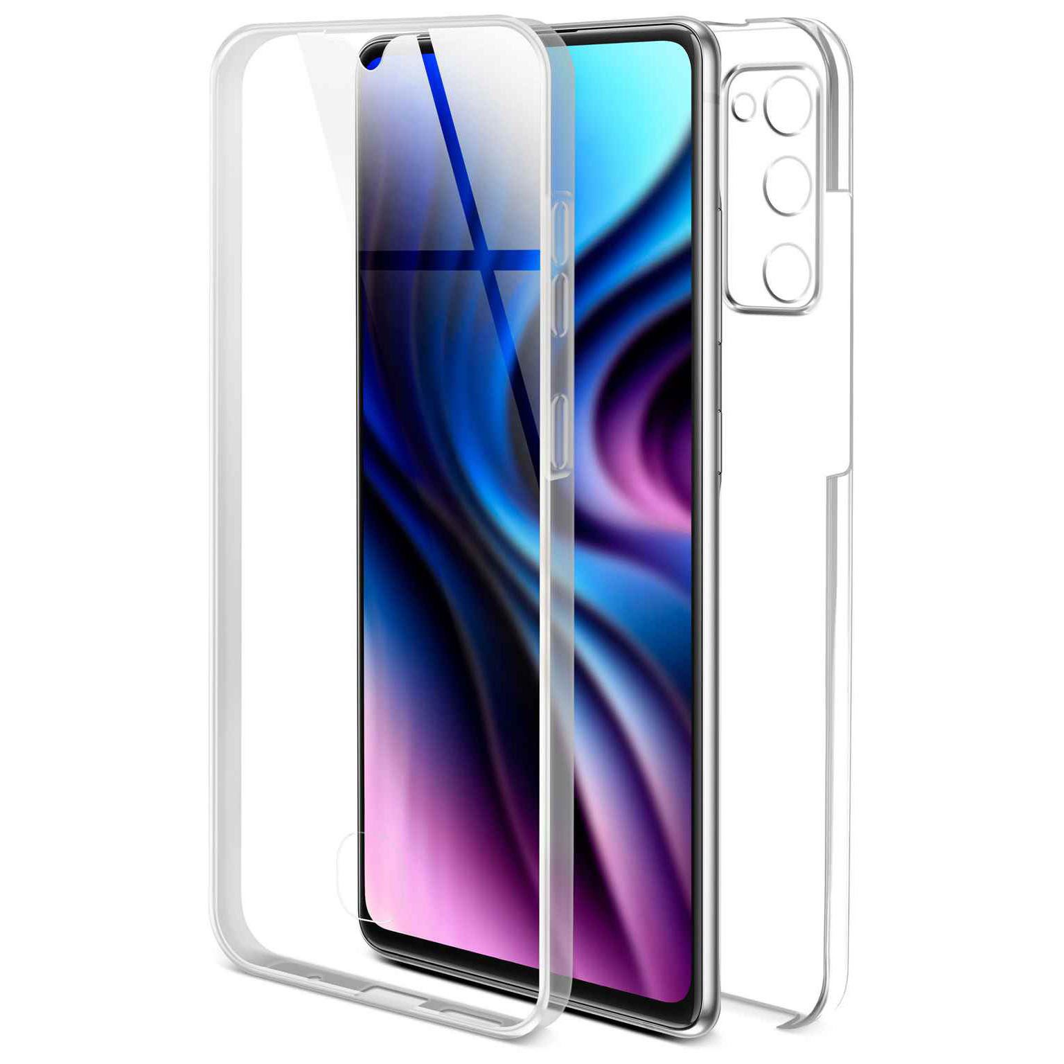 ONEFLOW Handyhülle für Samsung Galaxy S20 FE 5G Hülle Komplett Schutz Touch Case 6,5 Zoll, 360 Grad Schutzhülle Transparent Rundumschutz Durchsichtig Beidseitig