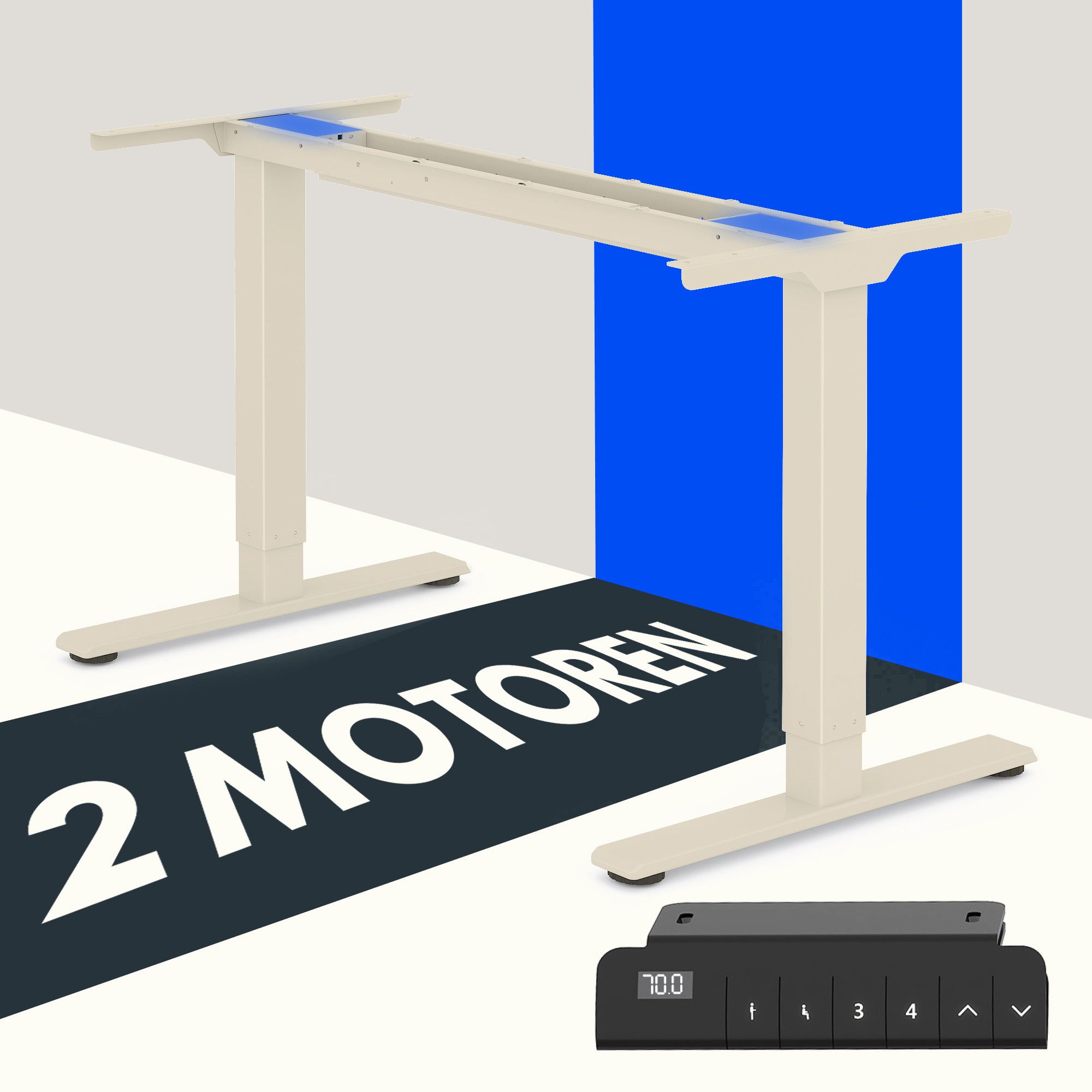 FLEXISPOT Schreibtisch Elektrisch höhenverstellbares Tischgestell (Dual-Mot günstig online kaufen