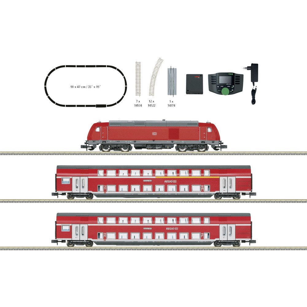 MiniTrix Modelleisenbahn Startpaket MiniTrix 11164 N Startpackung Regionalexpress der DB AG
