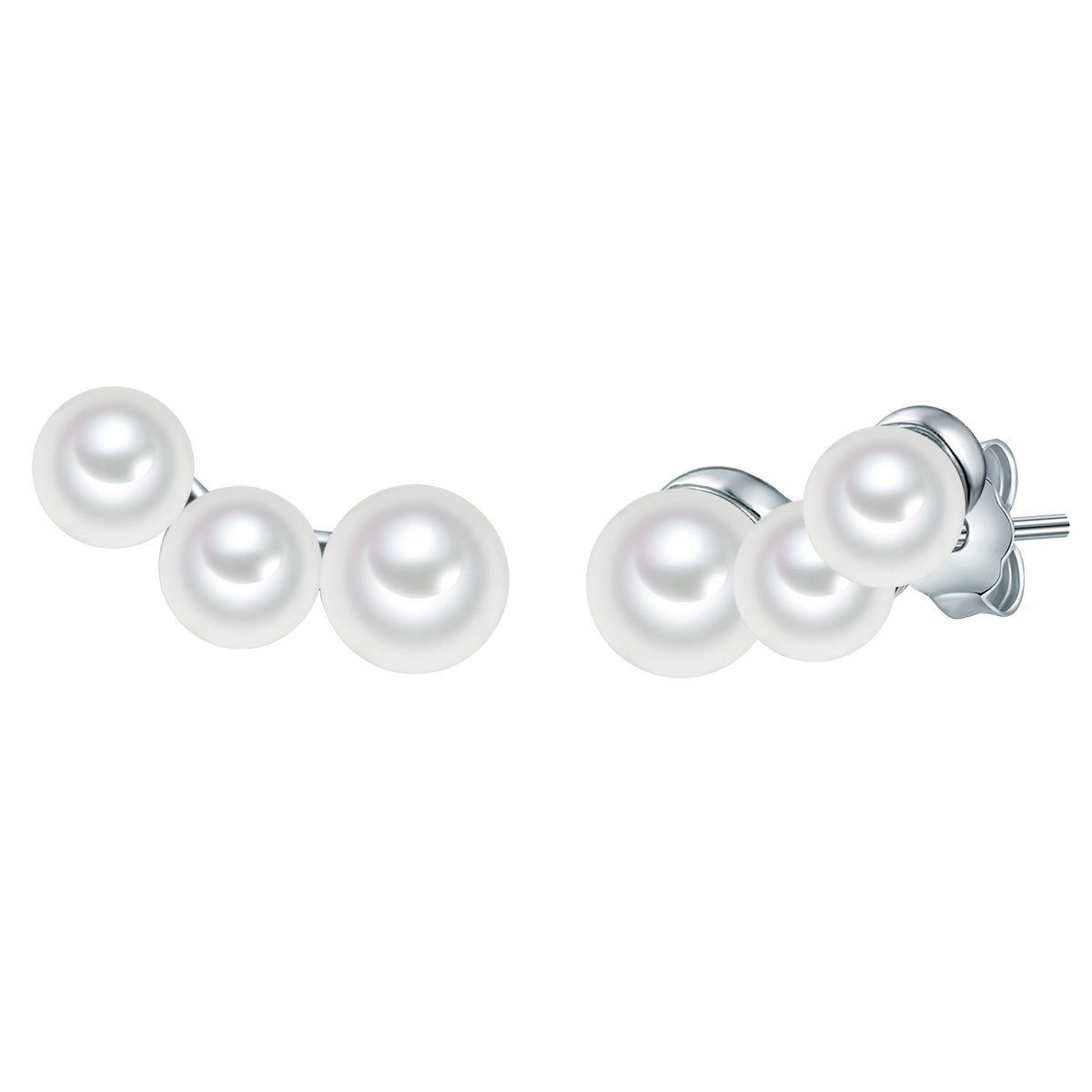 Valero Pearls Perlenohrringe silber, aus Sterling Silber