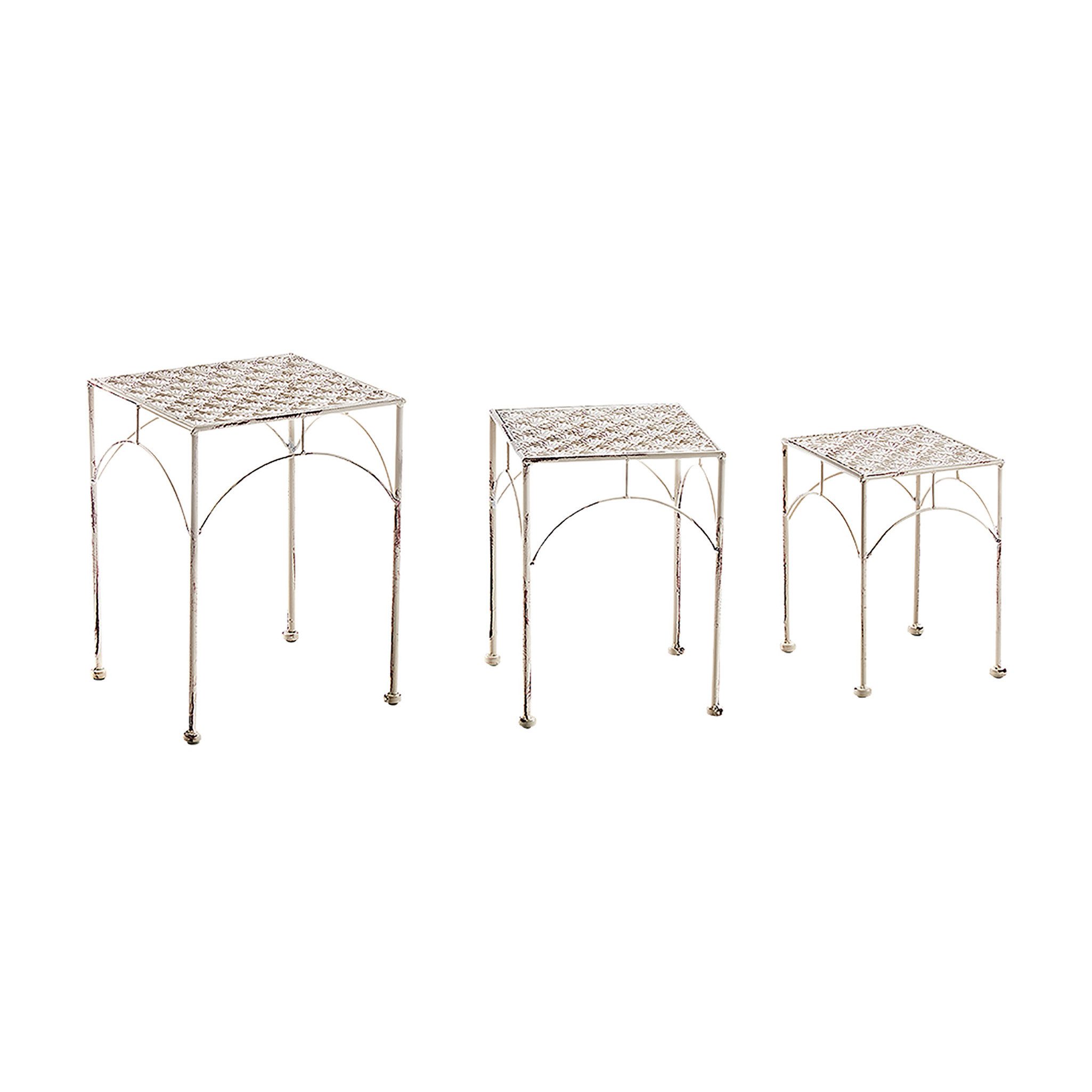 Kobolo Blumenständer Pflanzenständer Dekoständer - 3er Set Antik cream (3 S günstig online kaufen