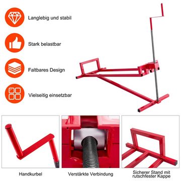 COSTWAY Rasentraktor Hebevorrichtung 400kg, stufenlos verstellbar