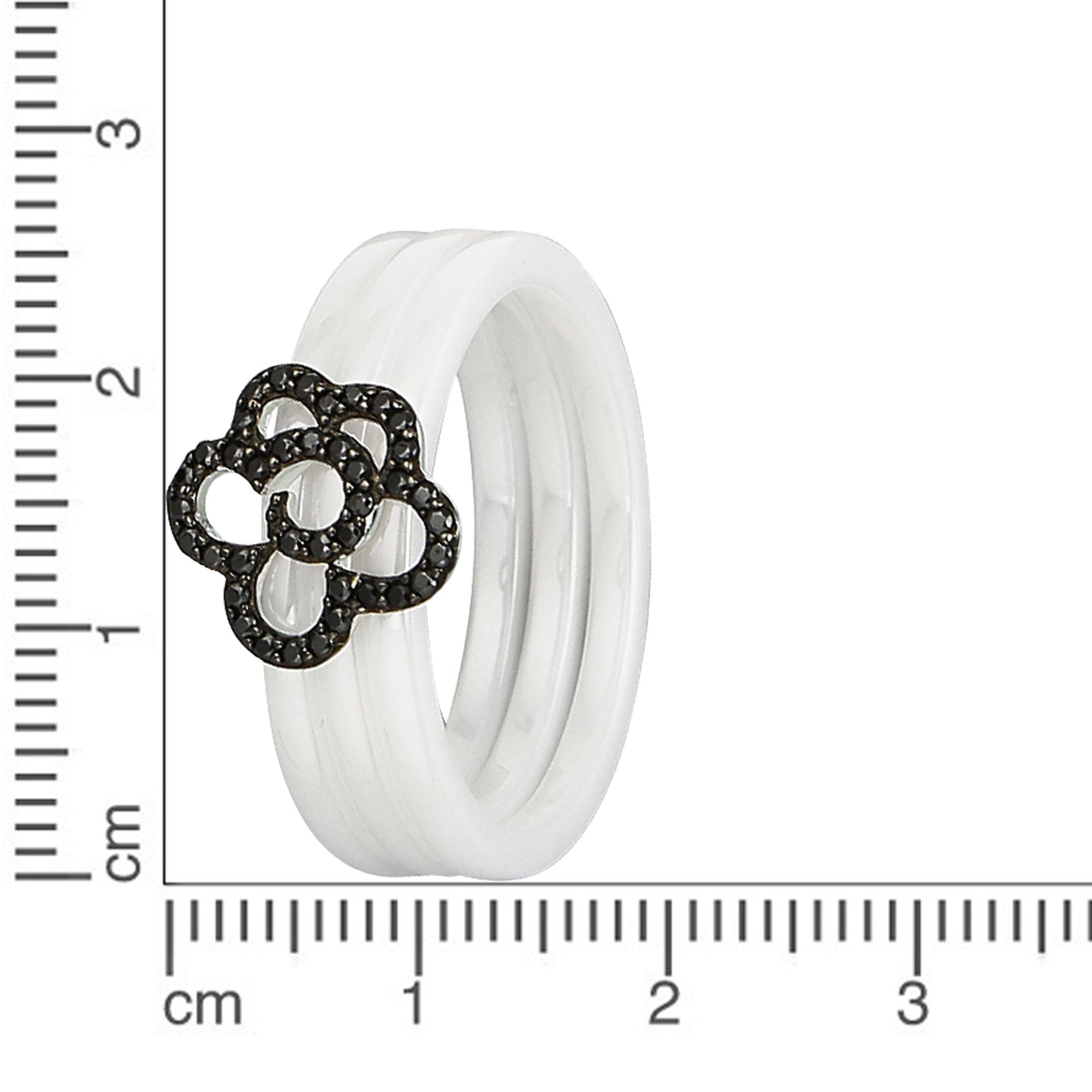 Fingerring Jacques Silber 925/- Sterling Lemans rhodiniert