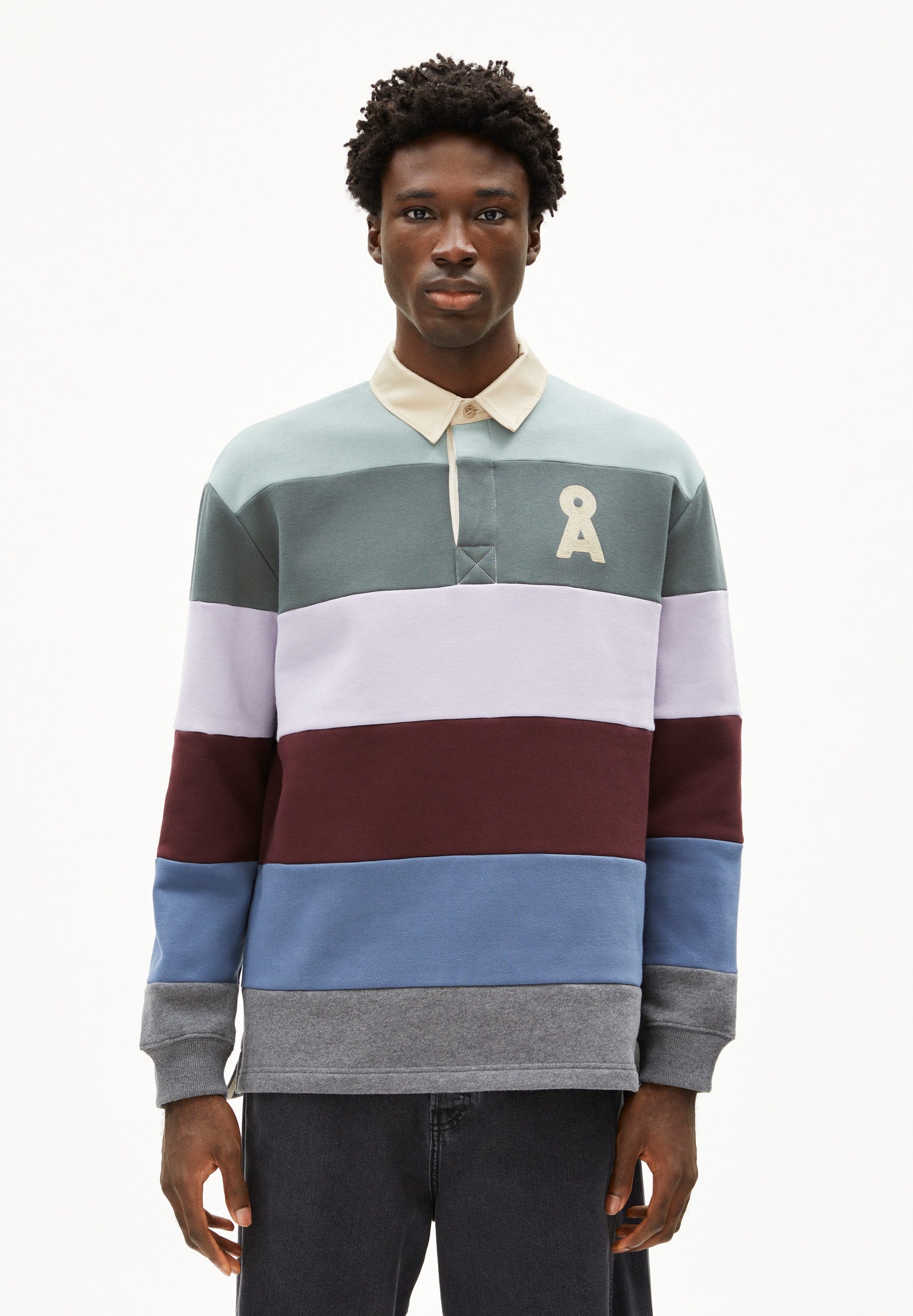 Armedangels Sweatshirt AADRU LS RUGBY FLEECE Oversized Fit günstig online kaufen