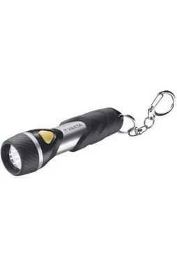 VARTA LED Taschenlampe Taschenlampe Day Light Key Chain (Packung, 1-St., schwarz/silber), Batterie im Lieferumfang enthalten