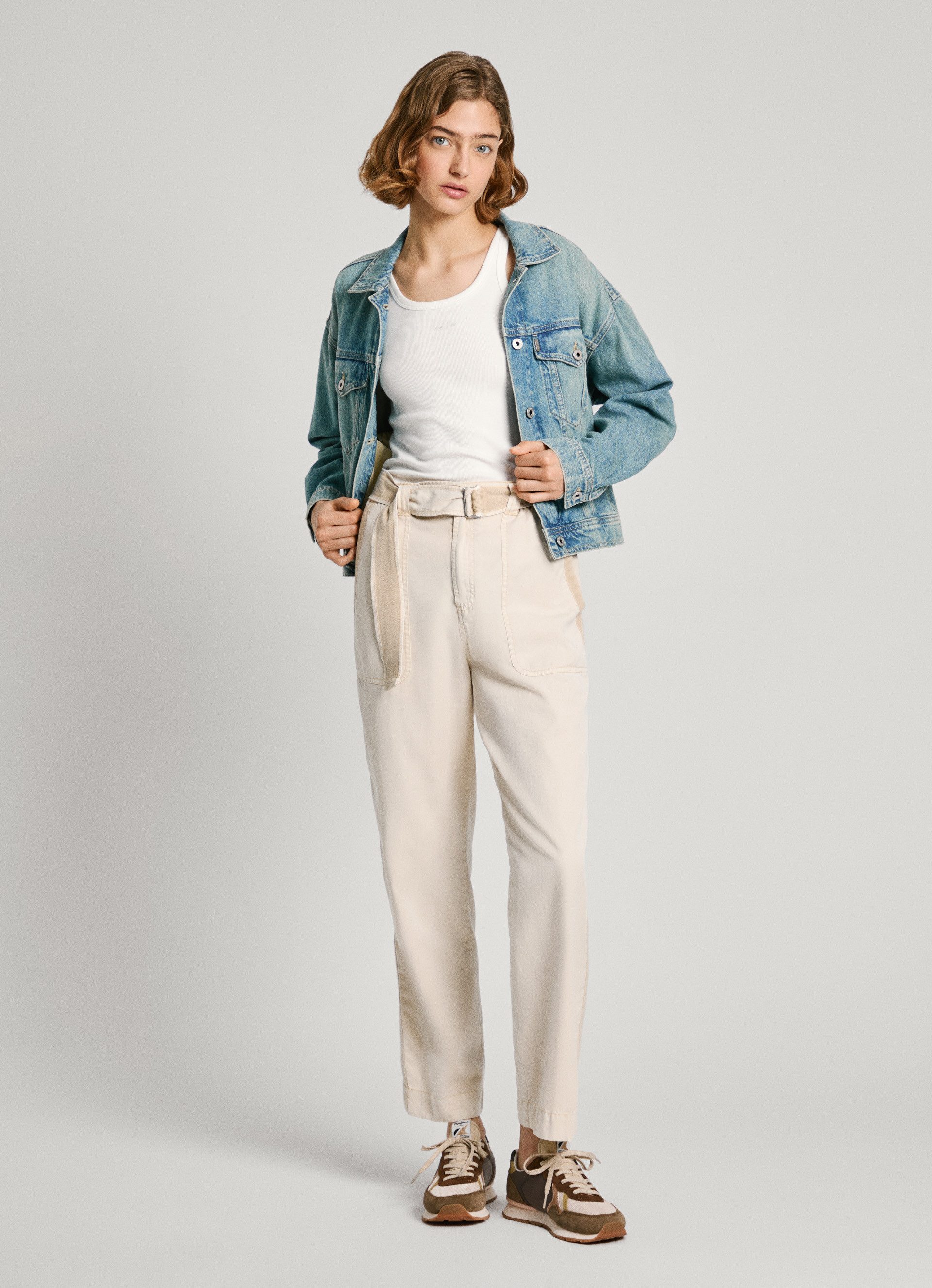 Pepe Jeans Cargohose AYLIN mit Streifenbesatz