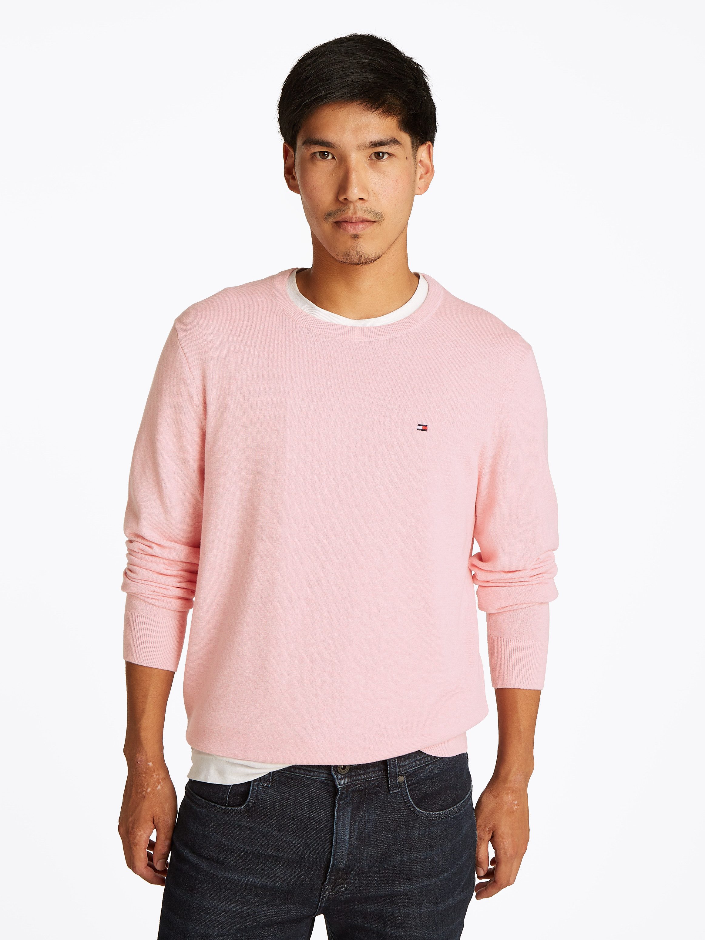 Tommy Hilfiger Rundhalspullover ESSENTIAL COTTON CREW günstig online kaufen