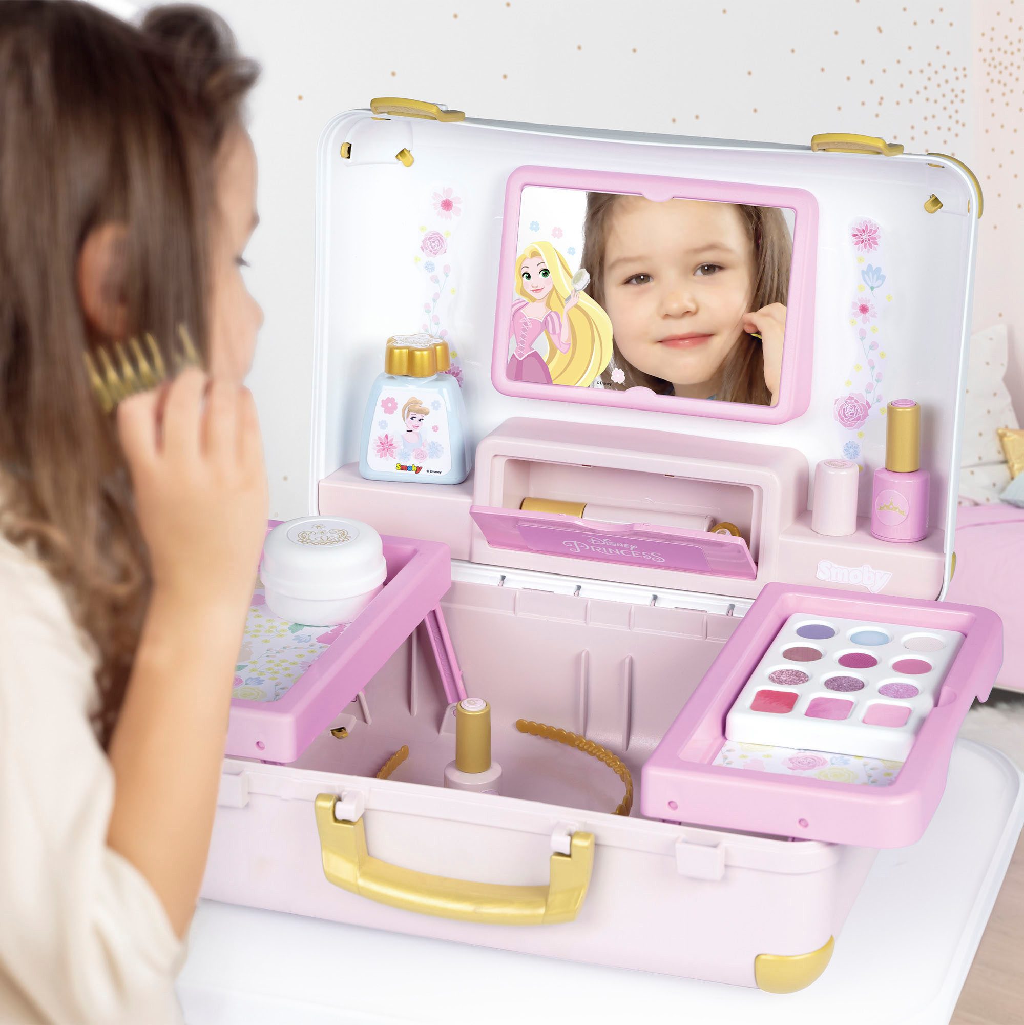 Smoby Kreativset Disney Princess, Kosmetikkoffer, Made in Europe