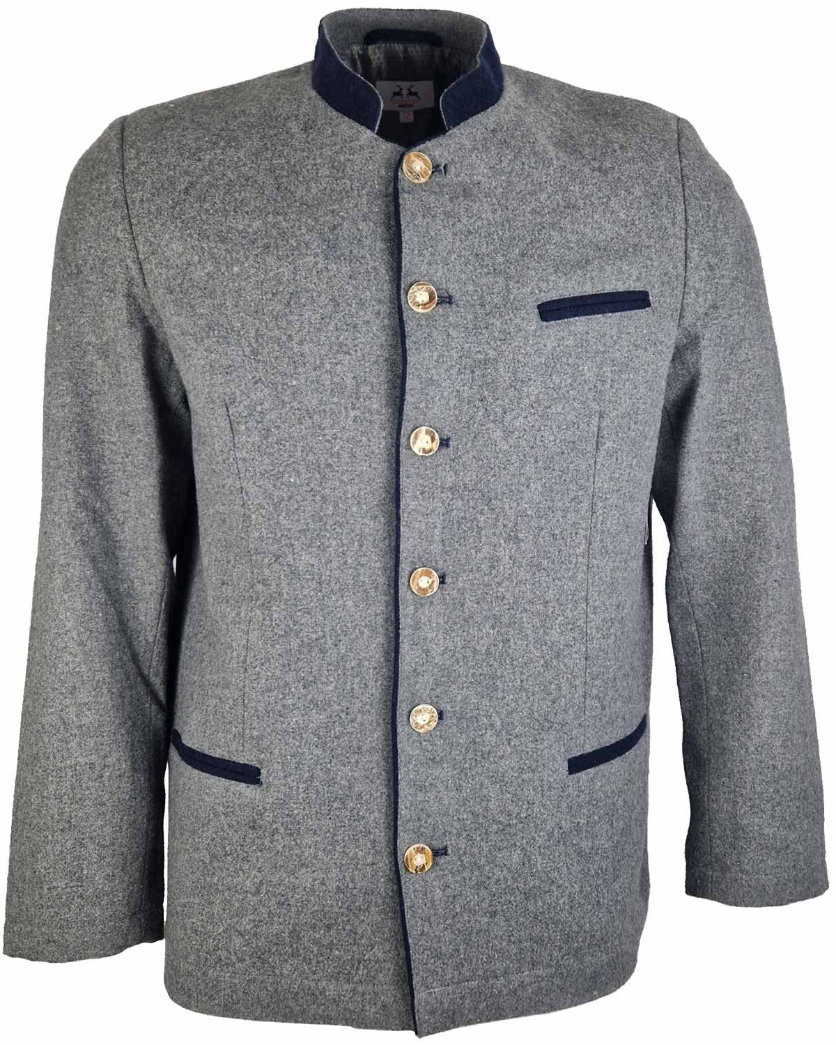 Maddox Trachtenstrickjacke Trachtenjacke Janker 'Erlach', Grau günstig online kaufen