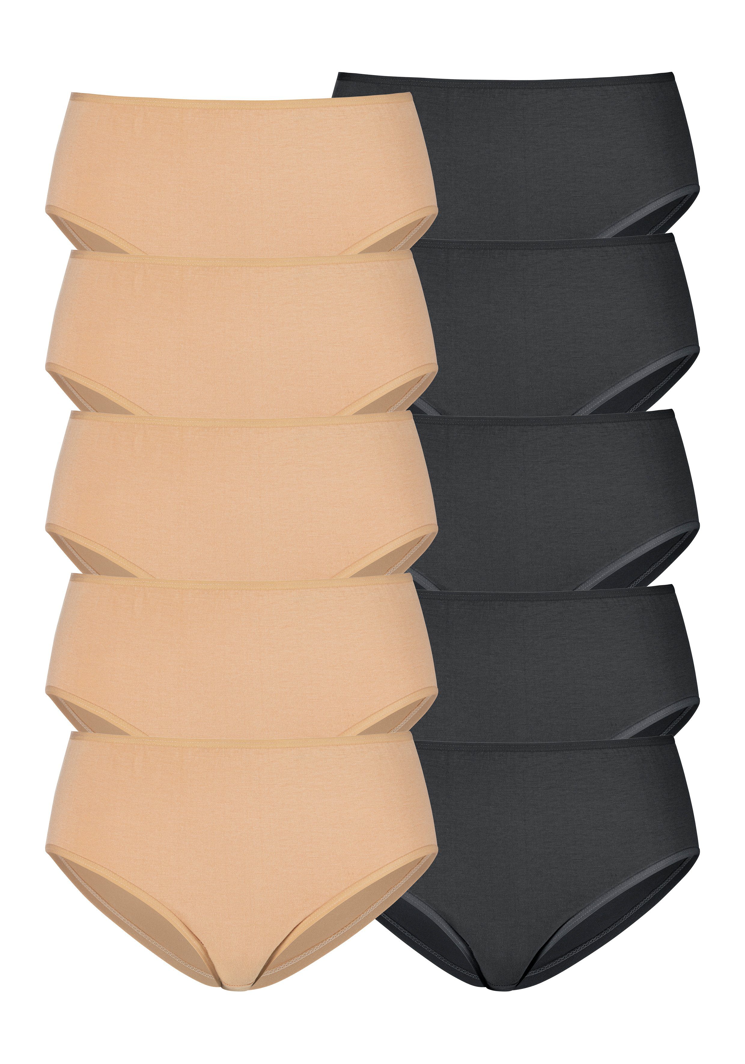 petite fleur Hüftslip (10er-Pack) aus elastischer Baumwolle
