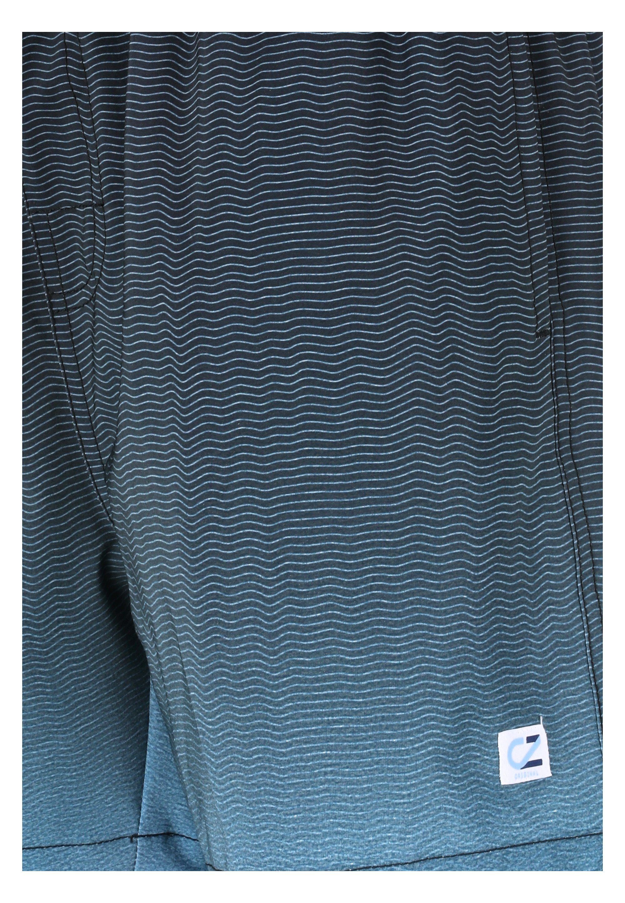 Badeshorts blau-blau Farell mit Print stylischem CRUZ