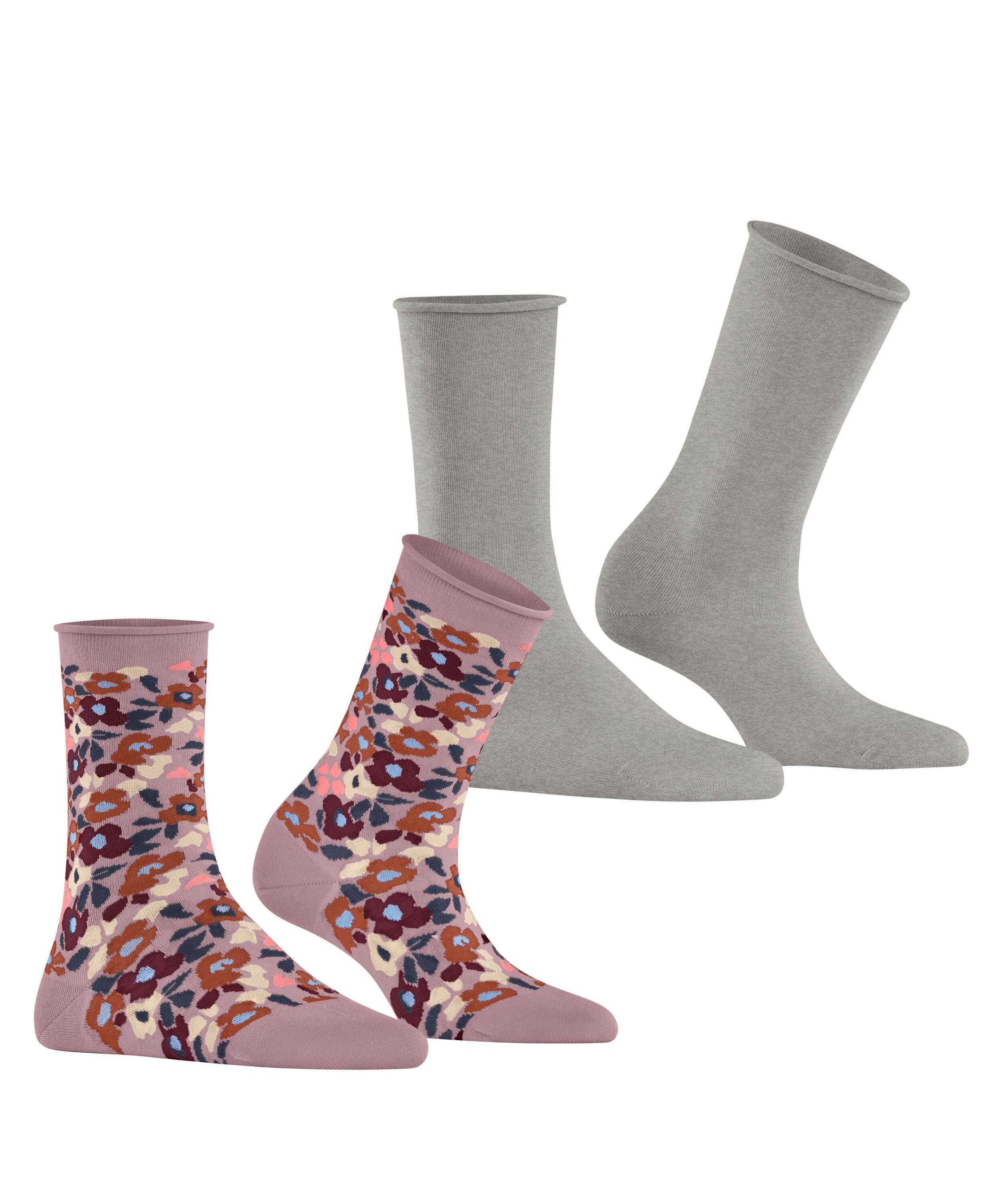 Me Socken Simply Flower 2-Pack (2-Paar) Esprit (0010) sortiment