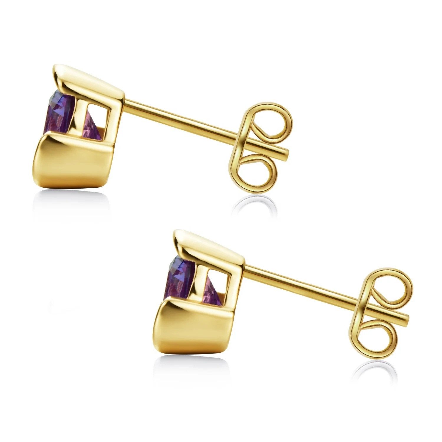 Runde Perlé Paar Ohrstecker Stein Alexandrit elegante Ohrstecker, handgefer günstig online kaufen