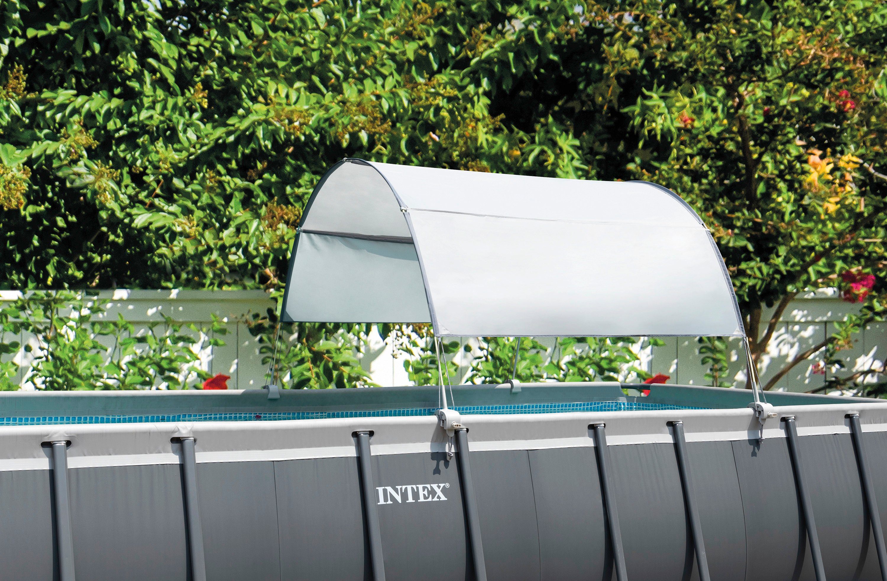 Intex Poolverdeck Sonnendach, für Stahlrohrbecken