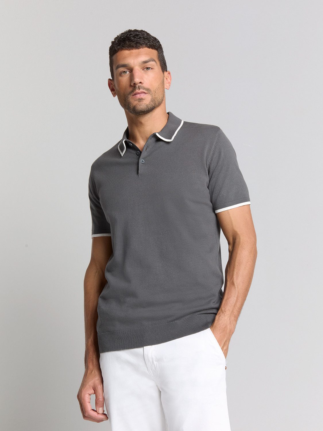 NO EXCESS T-Shirt No Excess Kurzarm Poloshirt günstig online kaufen