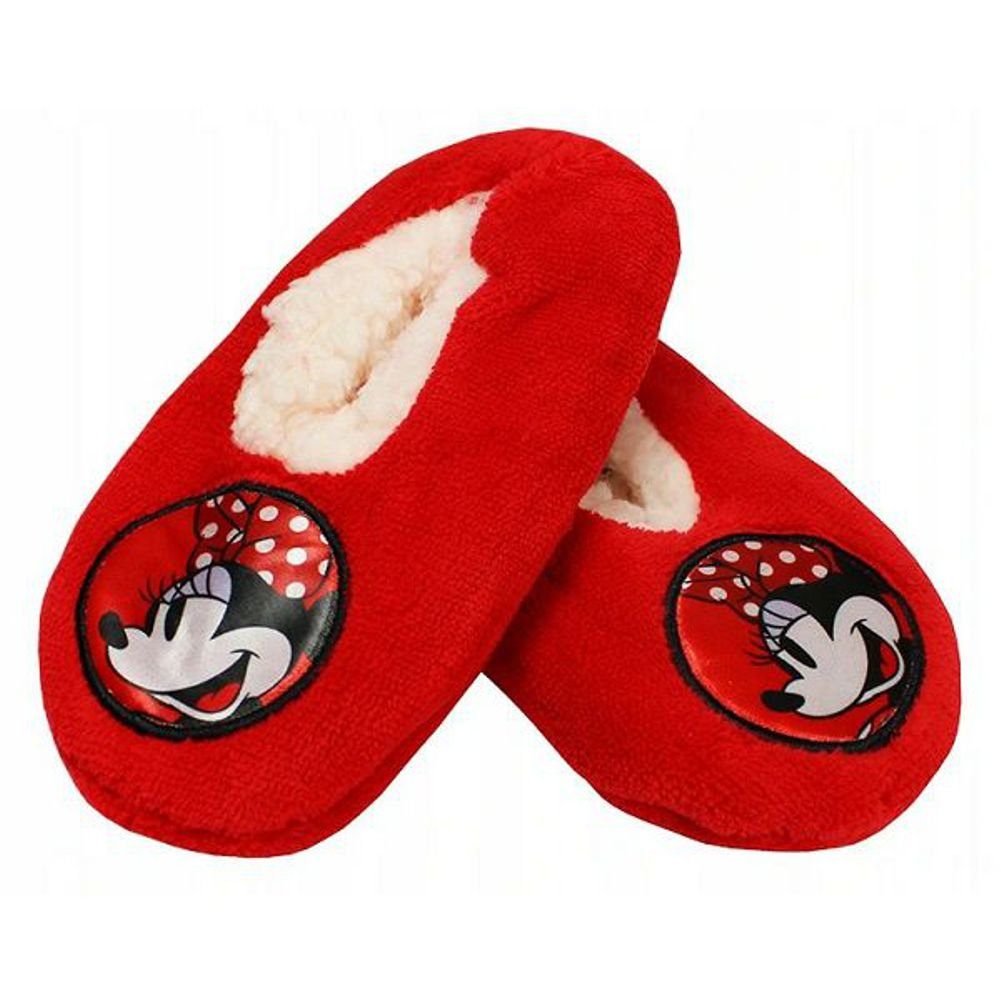 Disney Minnie Mouse Mädchen Hausschuhe Puschen warm + weich Gr.25/26 27/28 29/30 31/32 Plüsch Hausschuhe – Bild 2 von 4