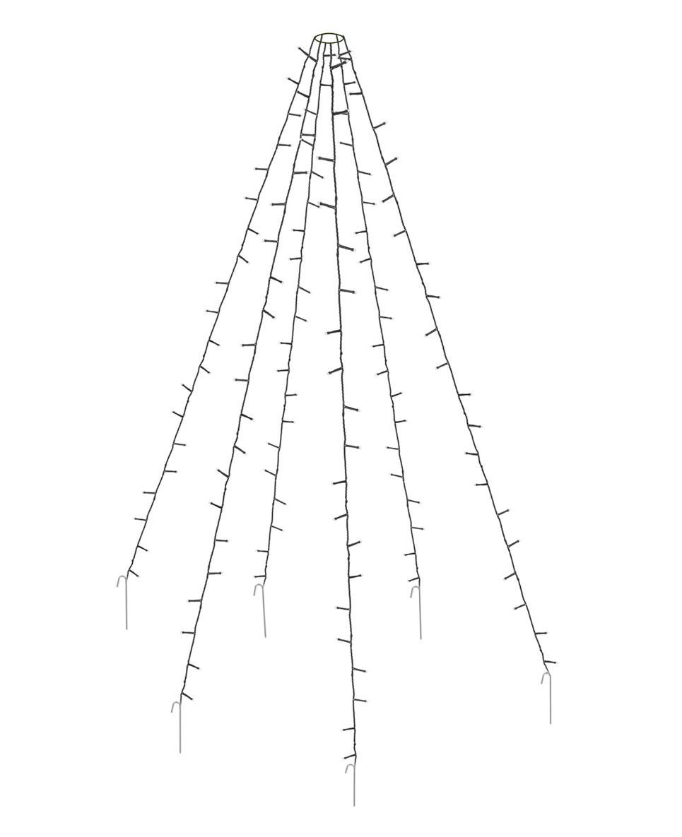 Spetebo LED-Lichternetz LED Fahnenmast Lichterkette 400 LED, 400-flammig, F günstig online kaufen